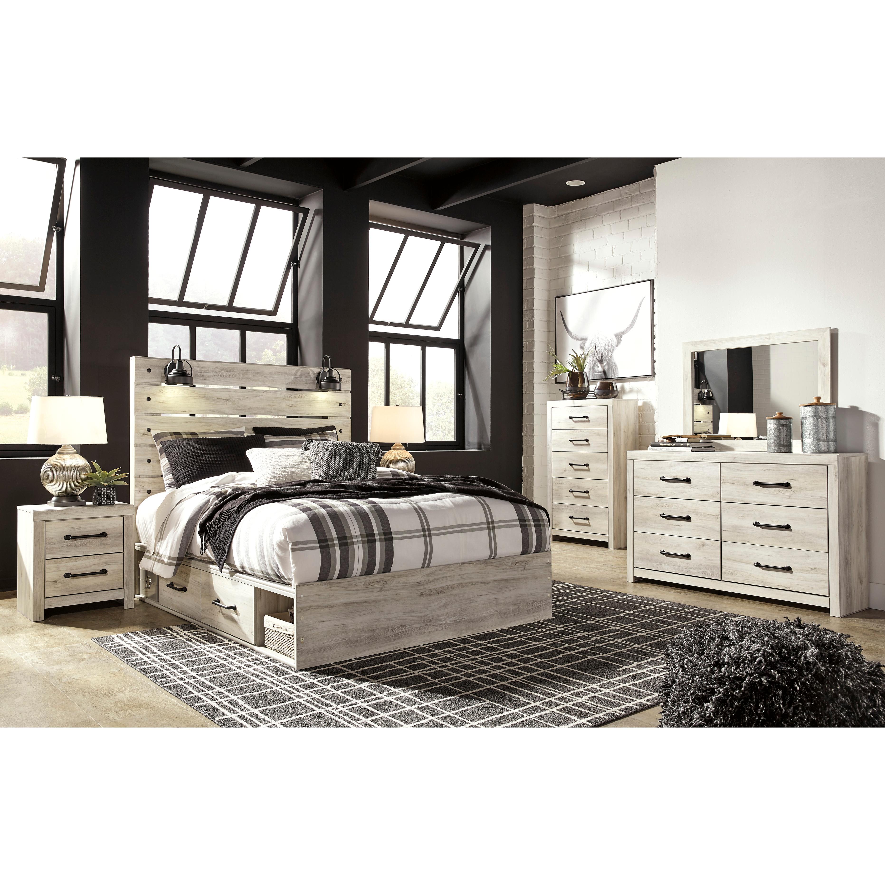 Signature Design by Ashley Cambeck Queen Panel Bed with Storage B192-57/B192-54/B192-160/B100-13