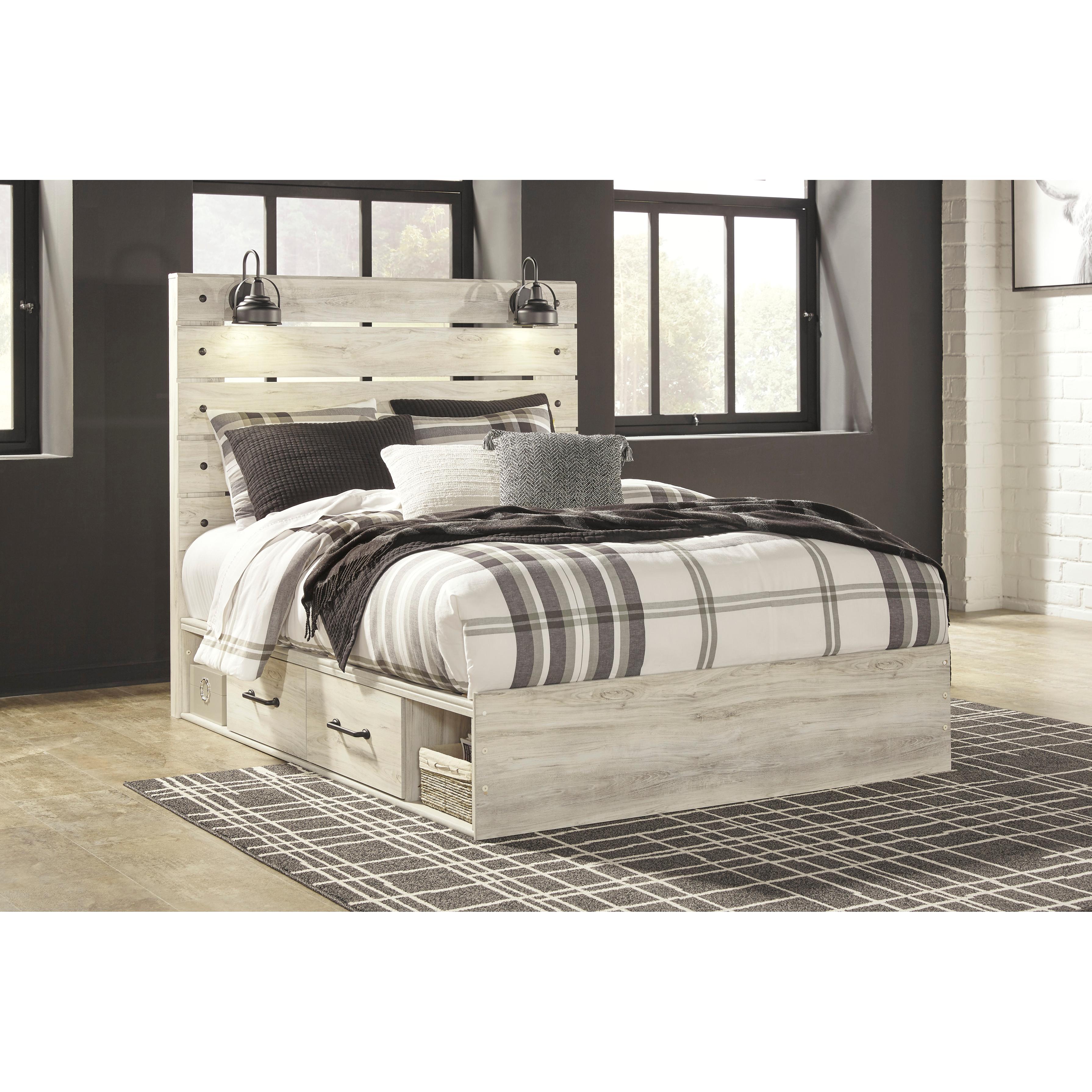 Signature Design by Ashley Cambeck Queen Panel Bed with Storage B192-57/B192-54/B192-160/B100-13