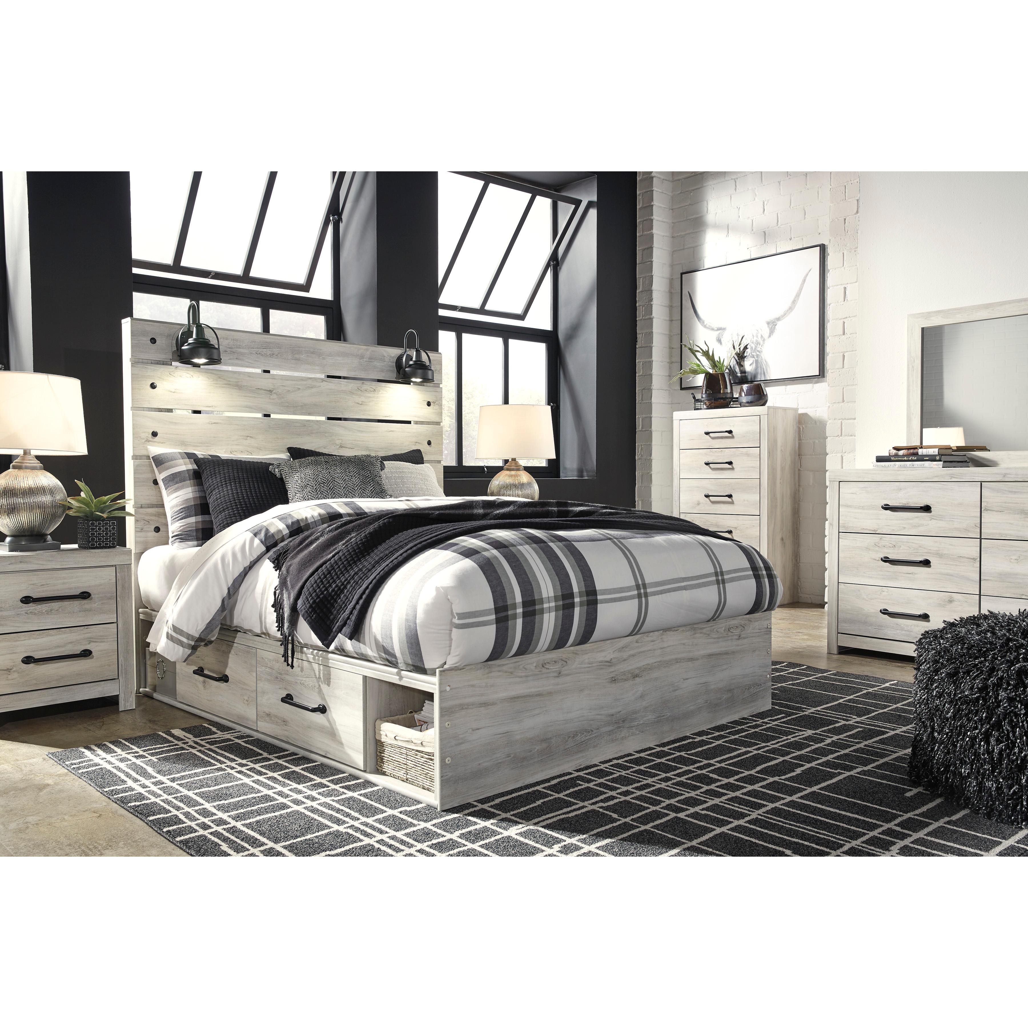 Signature Design by Ashley Cambeck Queen Panel Bed with Storage B192-57/B192-54/B192-160/B100-13