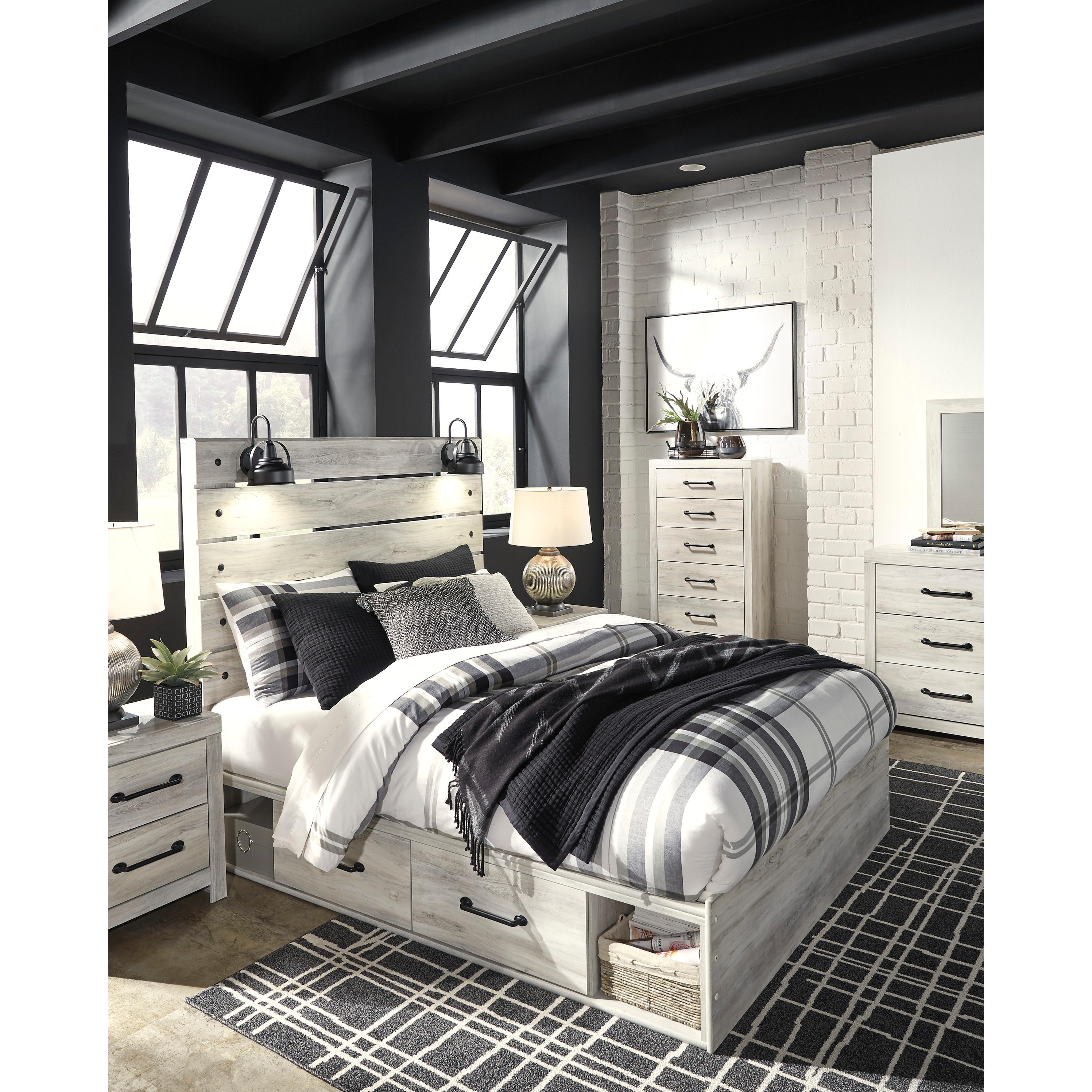 Signature Design by Ashley Cambeck Queen Panel Bed with Storage B192-57/B192-54/B192-160/B100-13