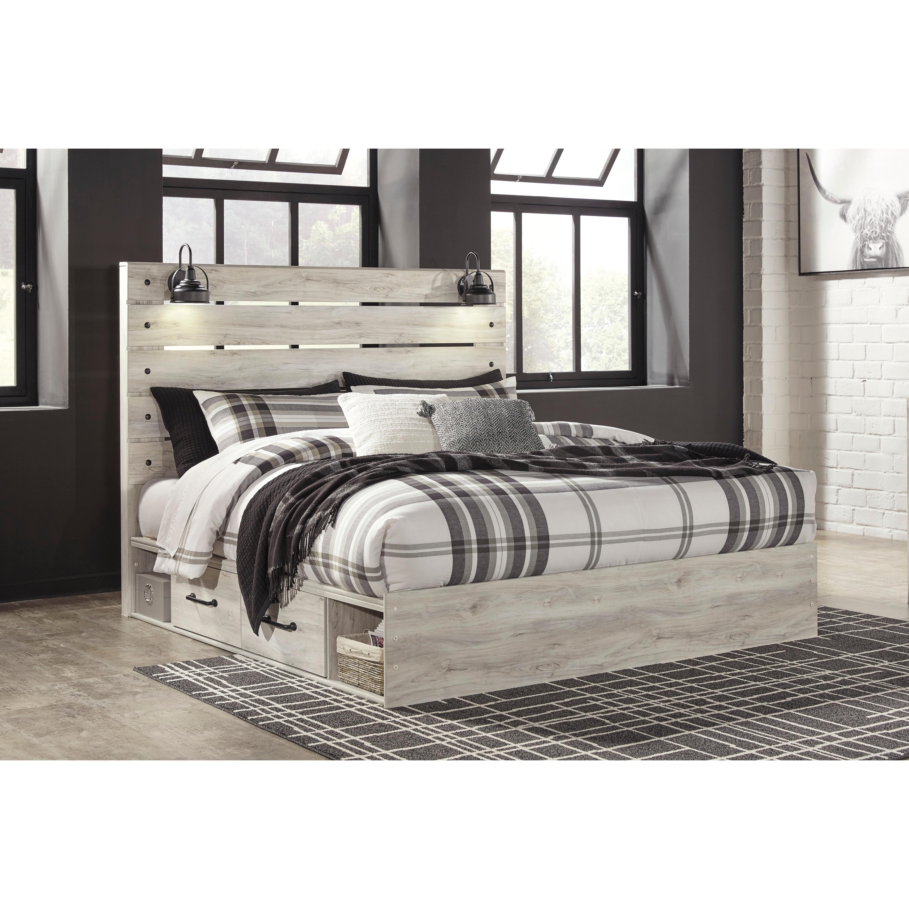 Signature Design by Ashley Cambeck King Panel Bed with Storage B192-58/B192-56/B192-60/B192-60/B100-14