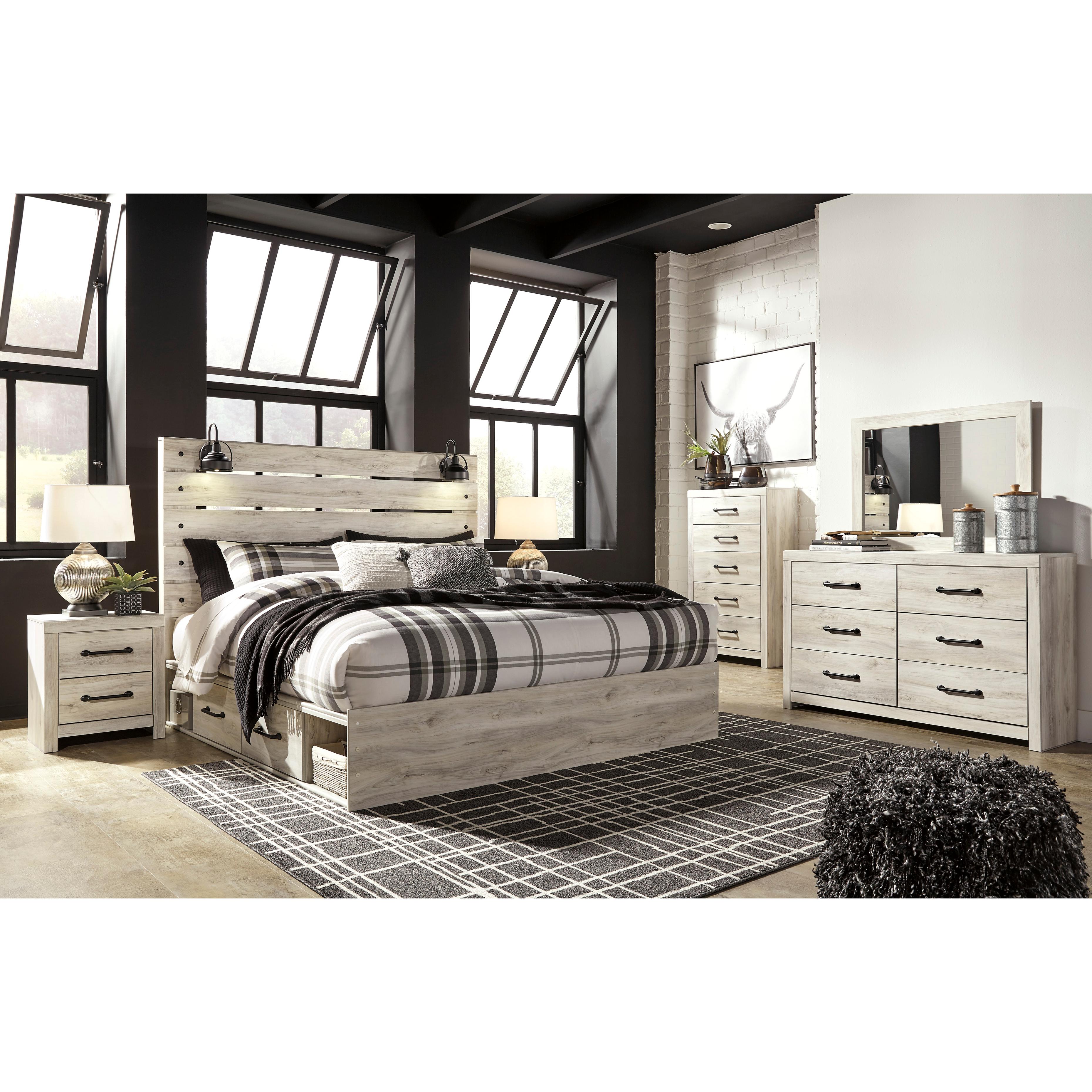 Signature Design by Ashley Cambeck King Panel Bed with Storage B192-58/B192-56/B192-60/B192-60/B100-14