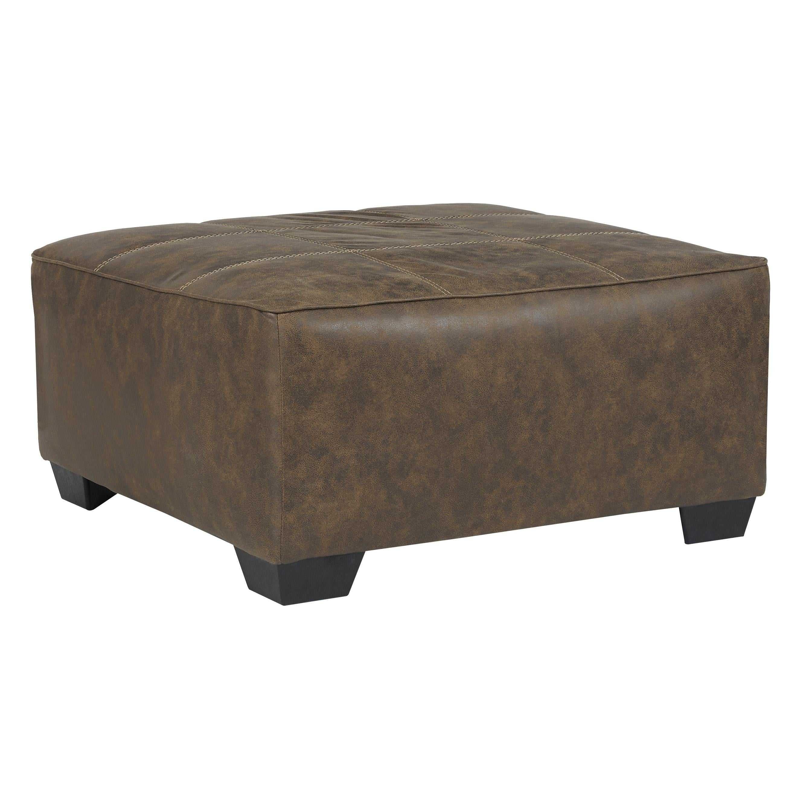 Benchcraft Abalone Leather Look Ottoman 9130208