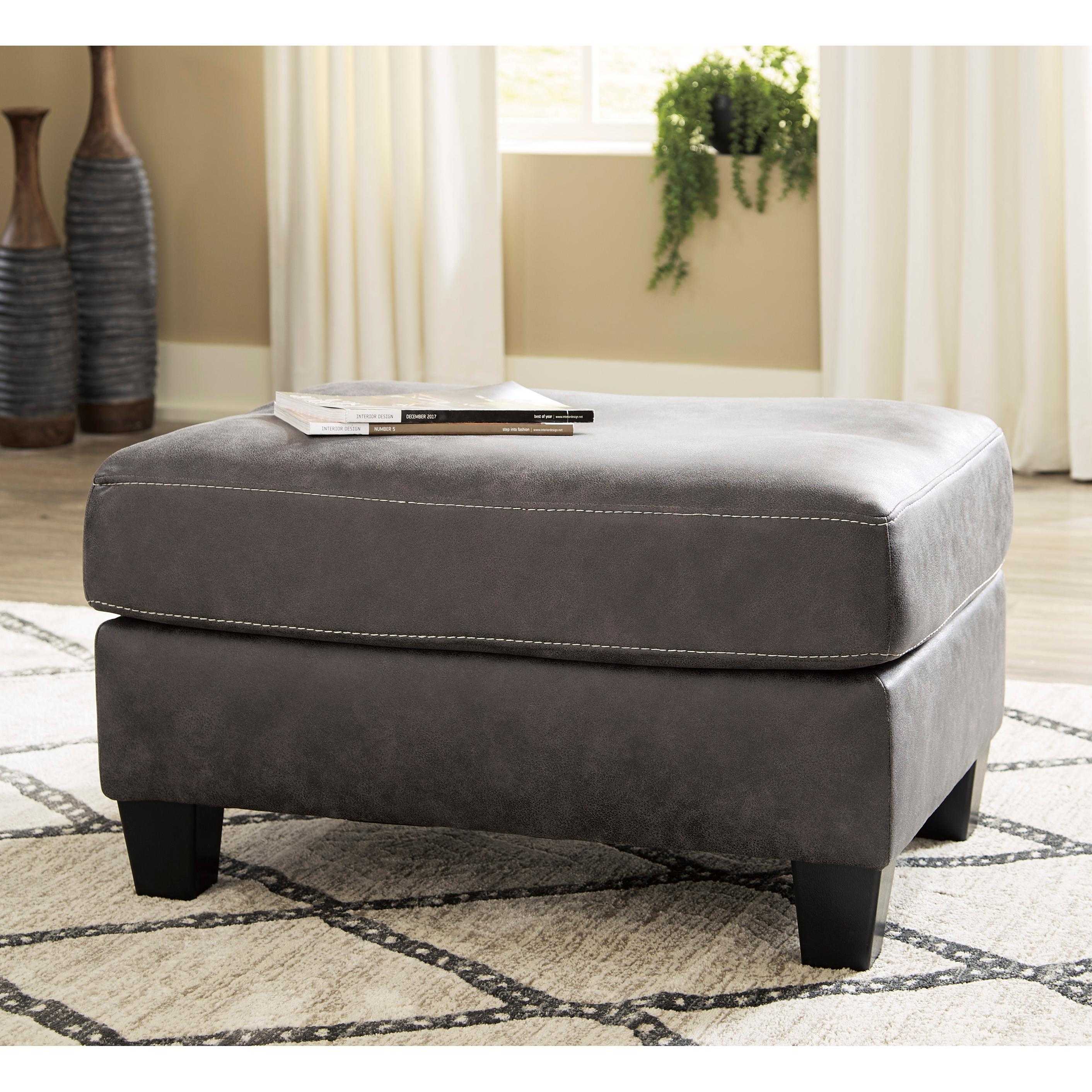 Benchcraft Venaldi Leather Look Ottoman 9150114