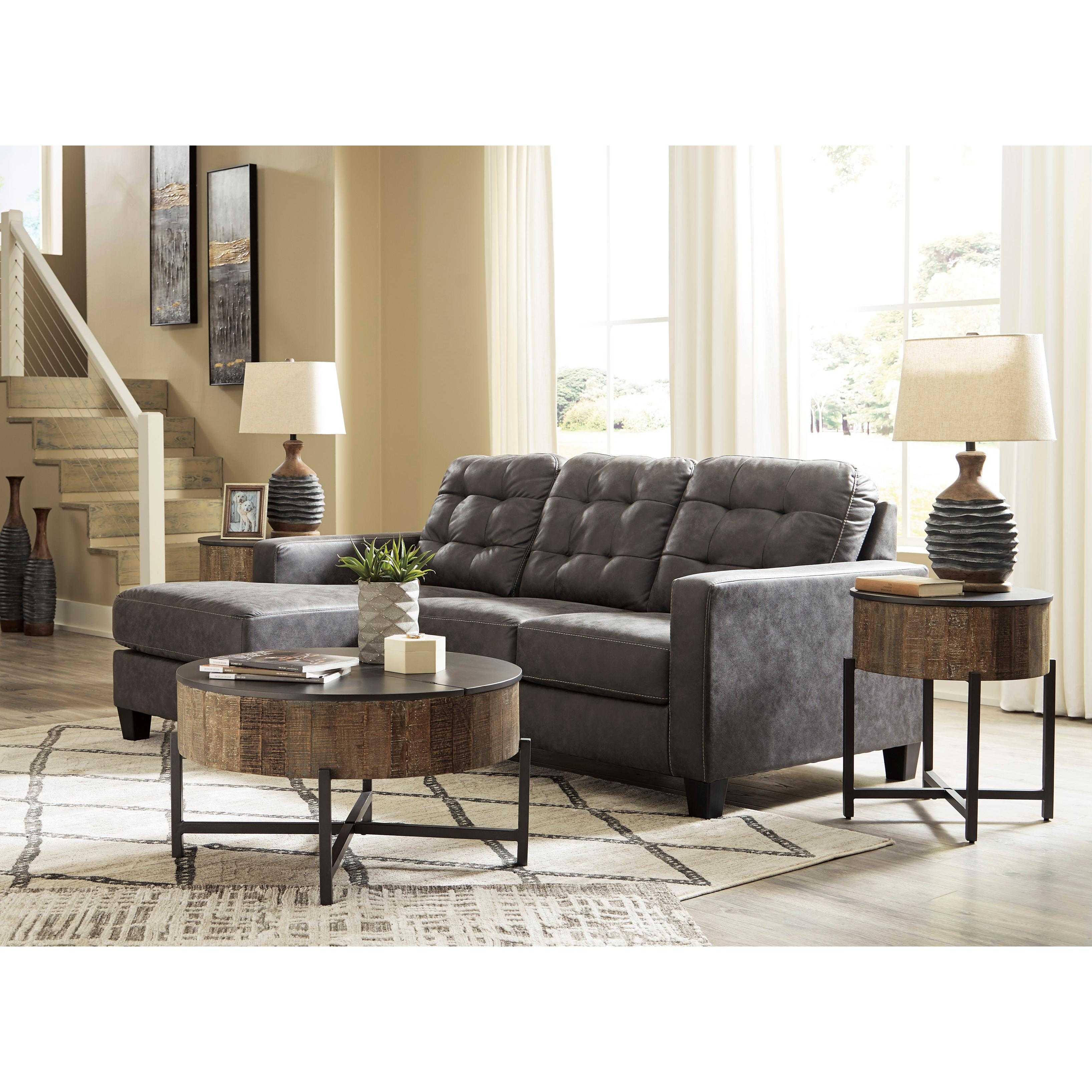 Benchcraft Venaldi Leather Look Sectional 9150118