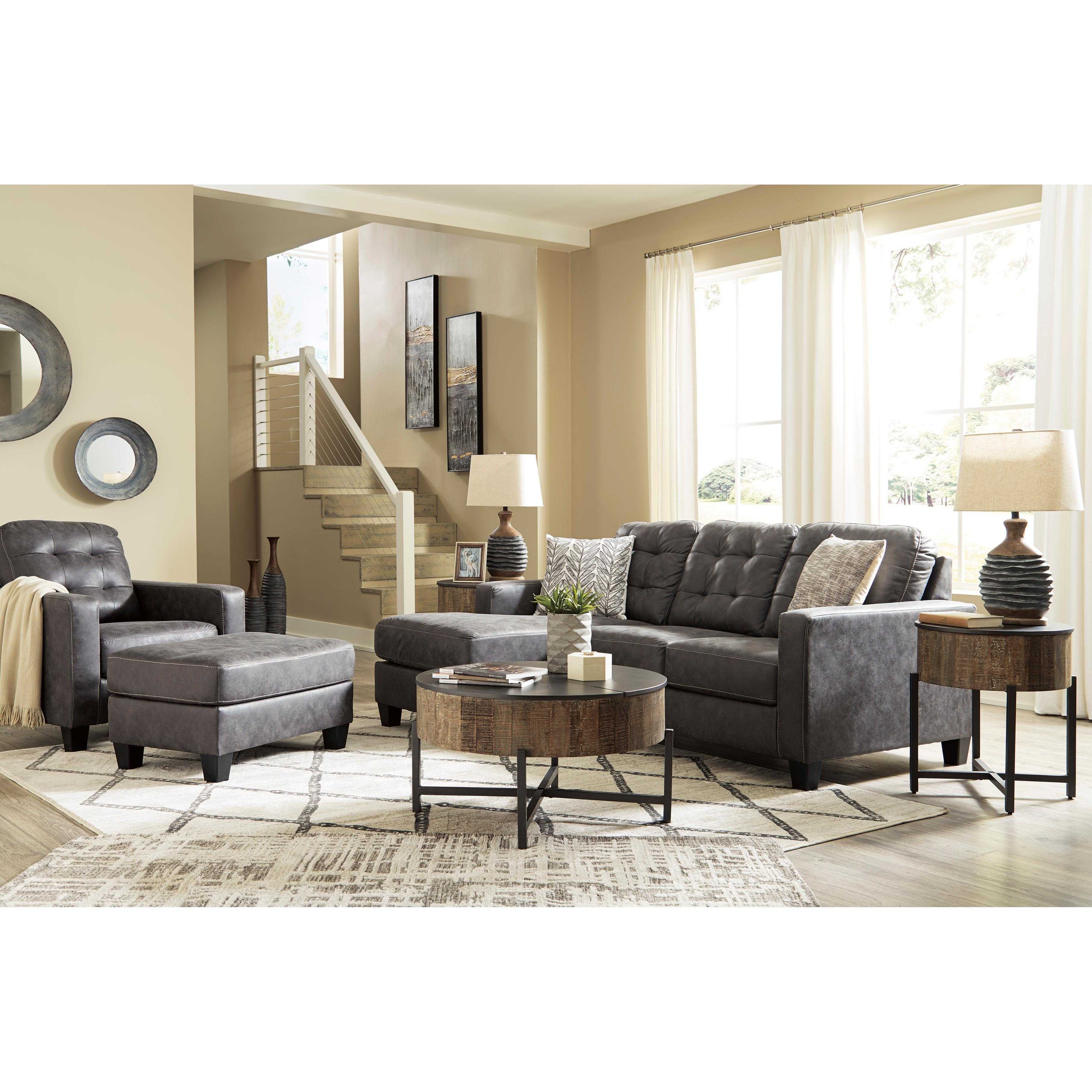 Benchcraft Venaldi Leather Look Sectional 9150118