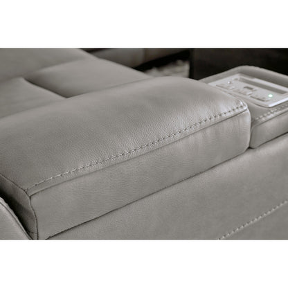 Signature Design by Ashley The Man-Den Power Reclining Leather Match Loveseat U8530518