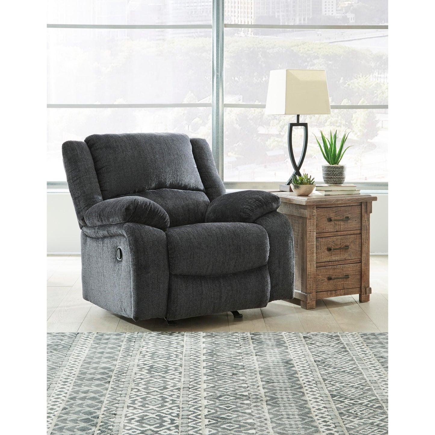 Signature Design by Ashley Draycoll Rocker Fabric Recliner 7650425