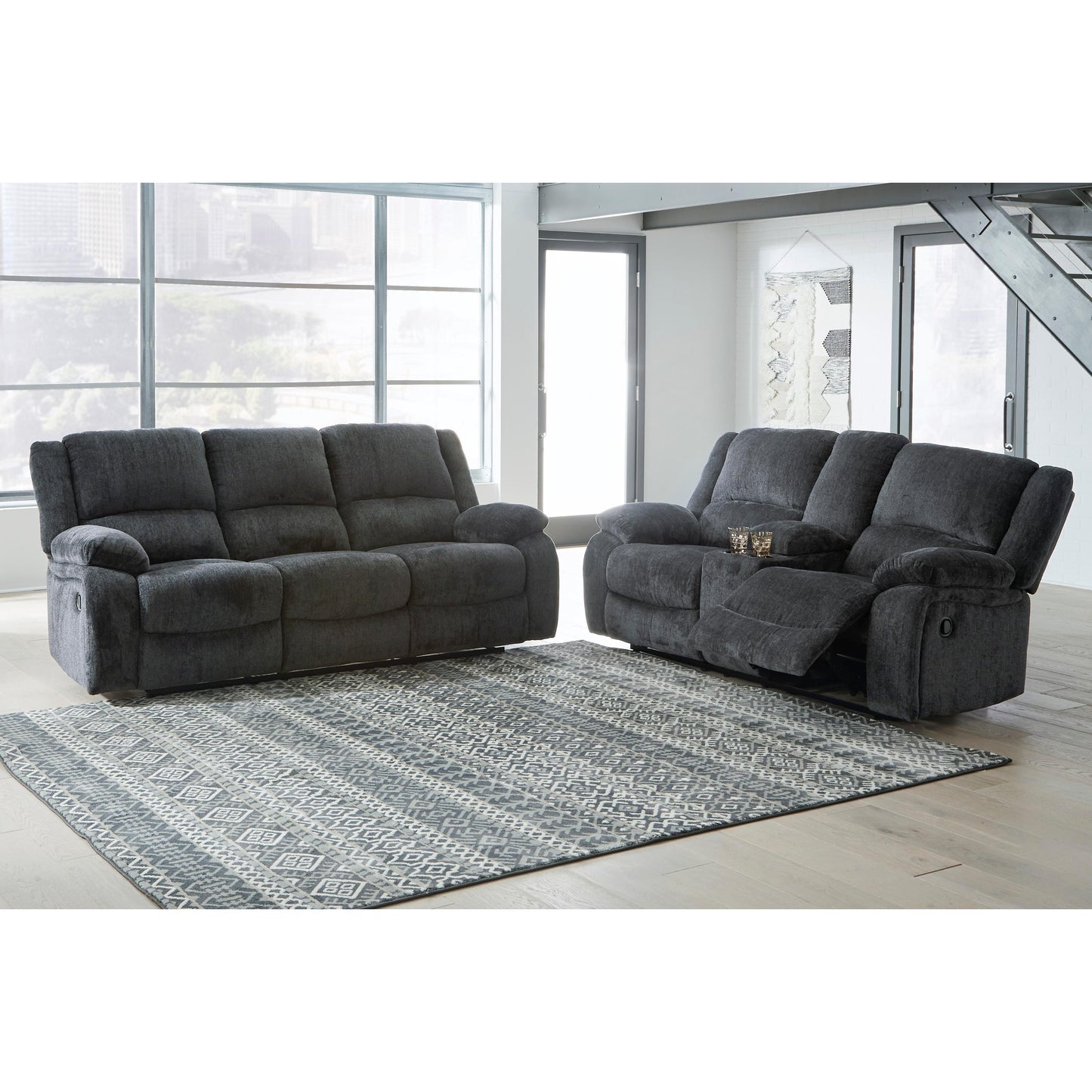 Signature Design by Ashley Draycoll Reclining Fabric Sofa 7650488