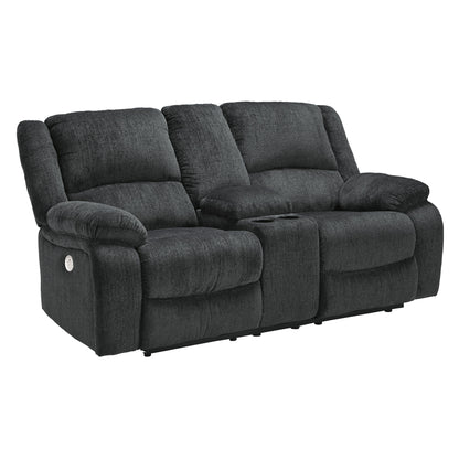 Signature Design by Ashley Draycoll Power Reclining Fabric Loveseat 7650496