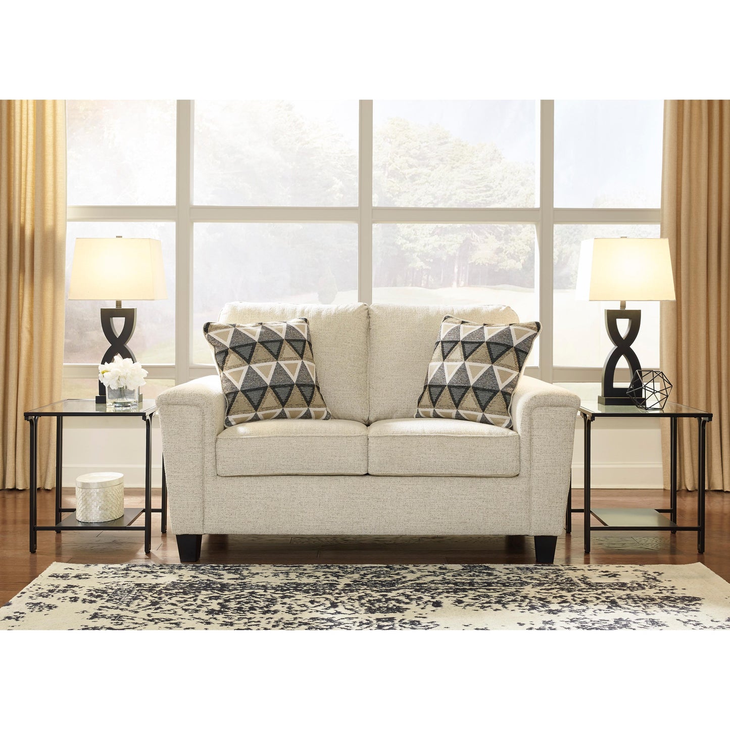 Signature Design by Ashley Abinger Stationary Fabric Loveseat 8390435