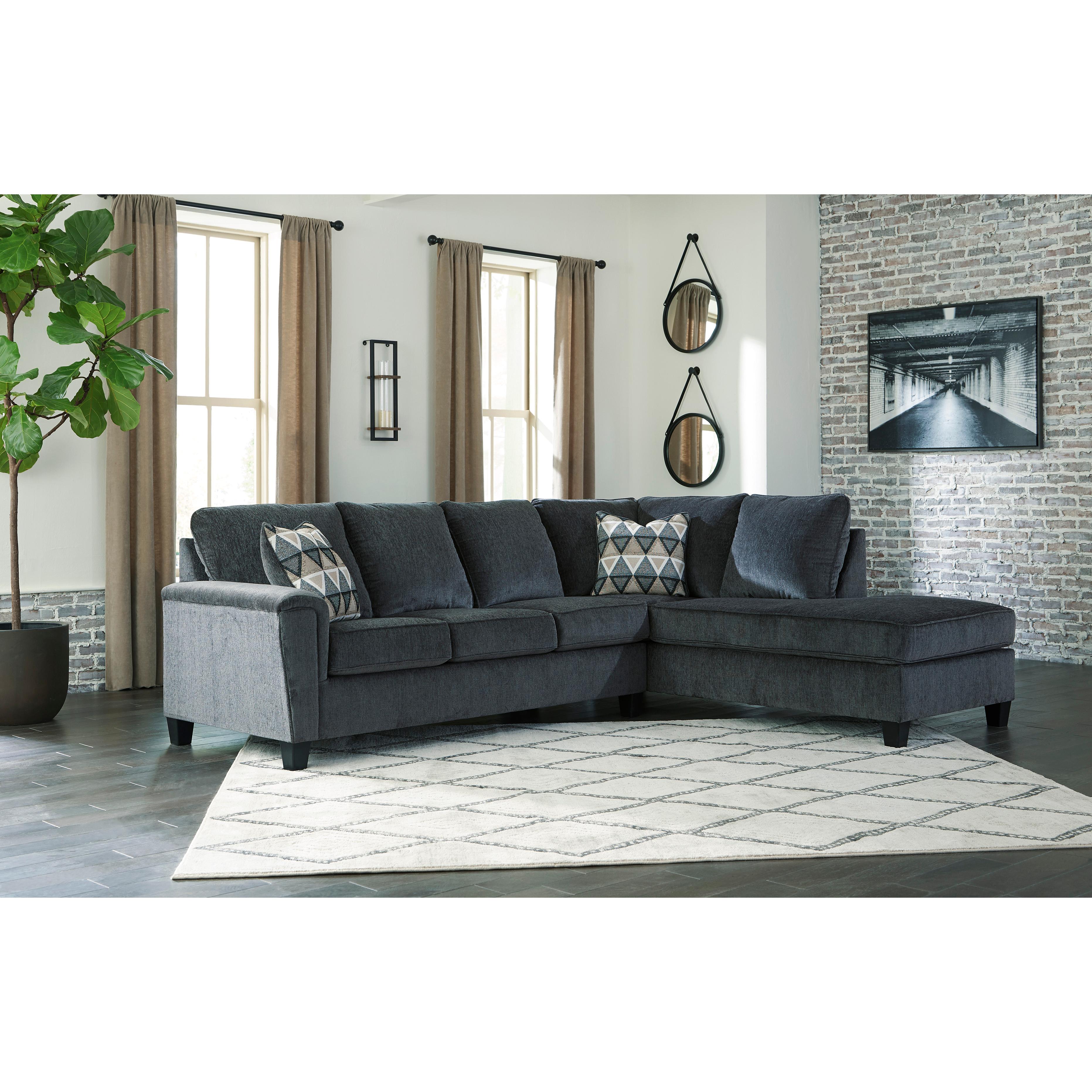 Signature Design by Ashley Abinger Fabric 2 pc Sectional 8390566/8390517