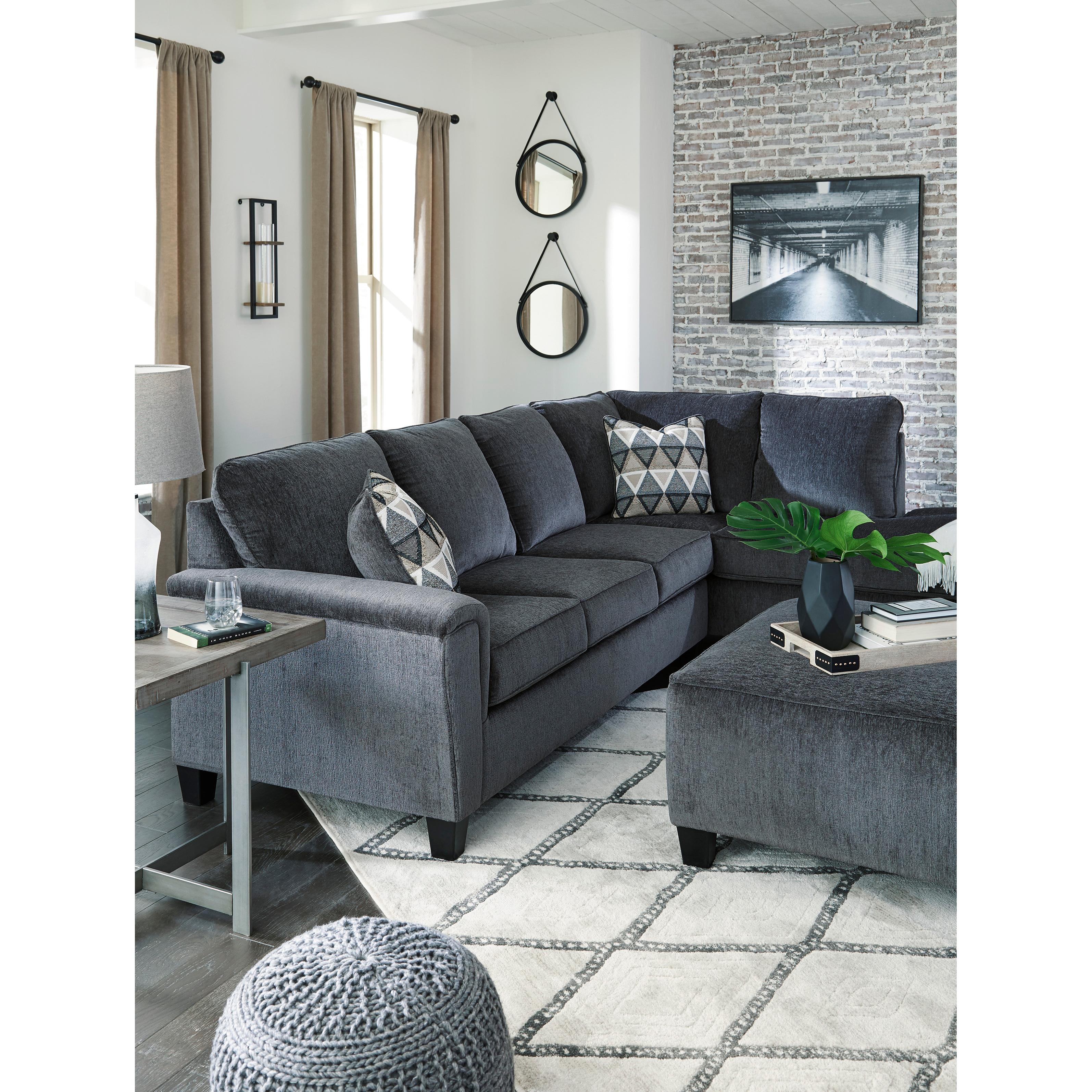 Signature Design by Ashley Abinger Fabric 2 pc Sectional 8390566/8390517