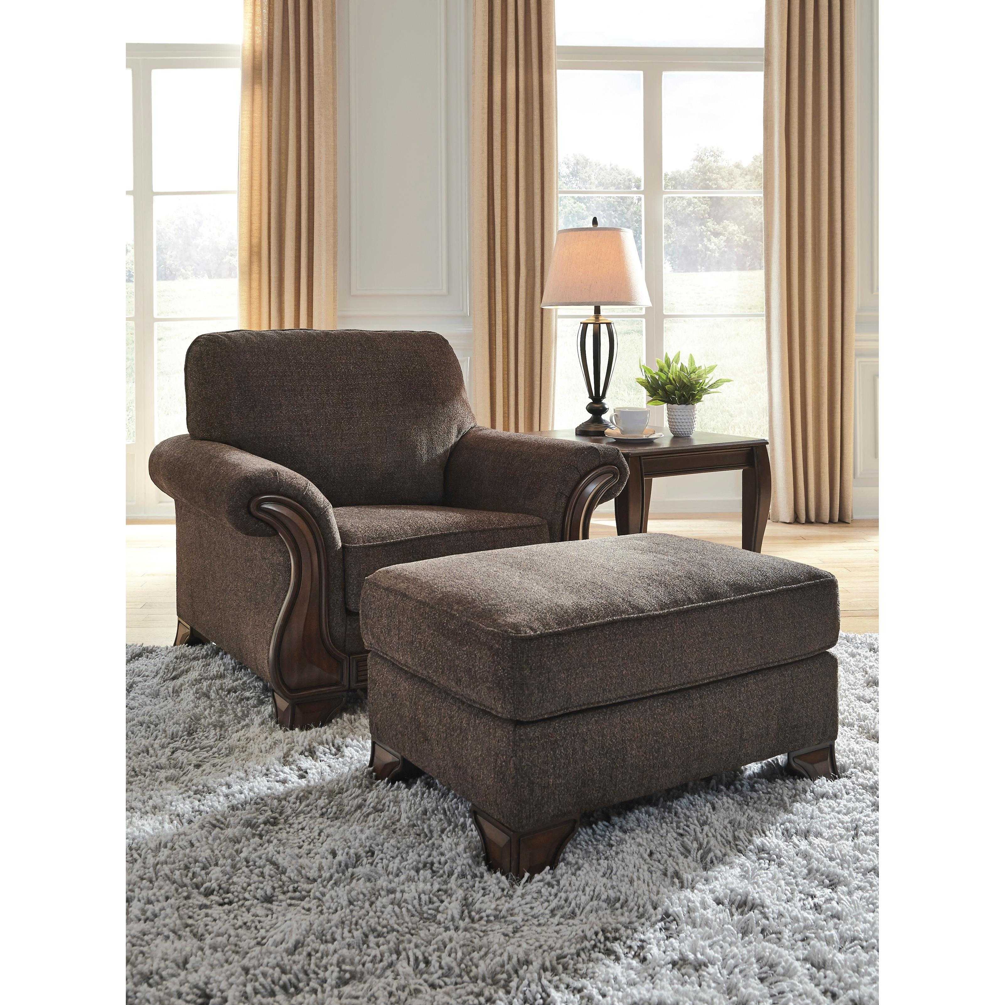 Benchcraft Miltonwood Fabric Ottoman 8550614