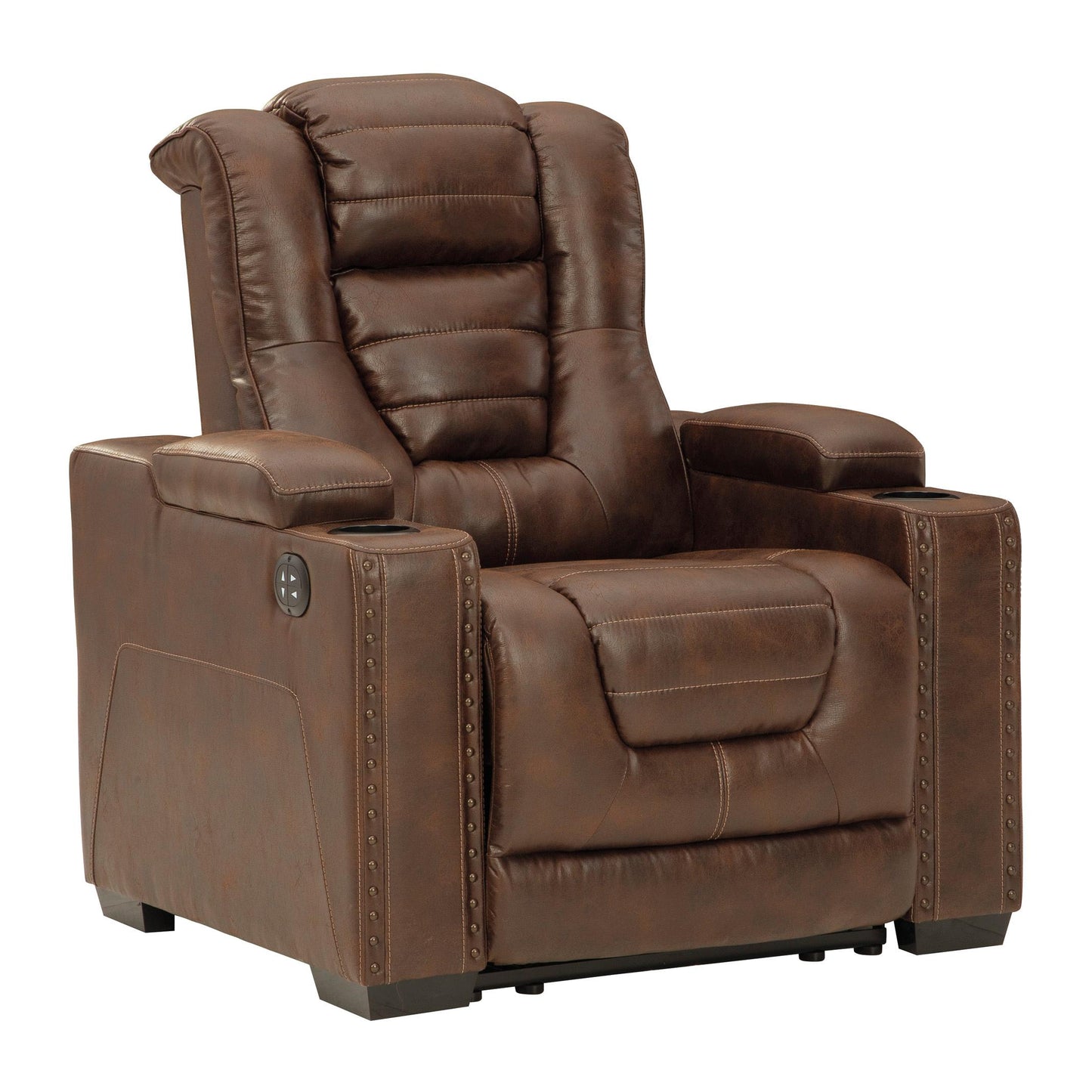 Signature Design by Ashley Owner's Box Power Leather Look Recliner 2450513