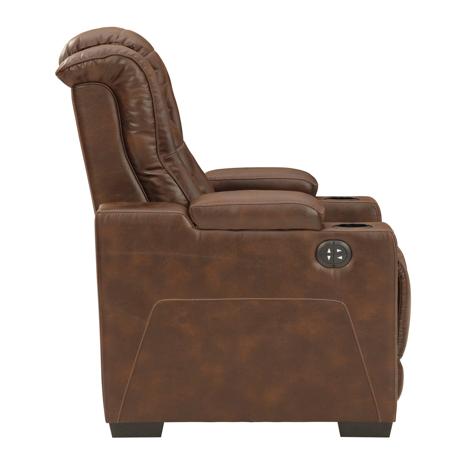 Signature Design by Ashley Owner's Box Power Leather Look Recliner 2450513