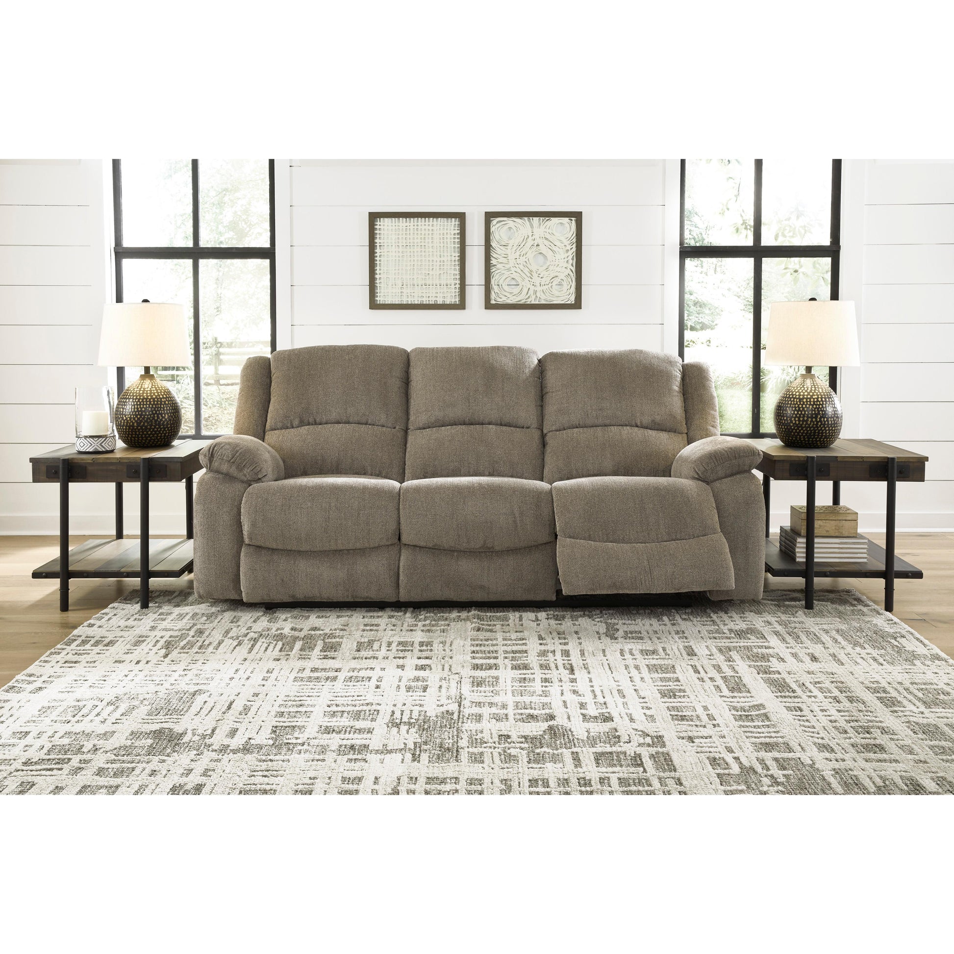 Signature Design by Ashley Draycoll Reclining Fabric Sofa 7650588