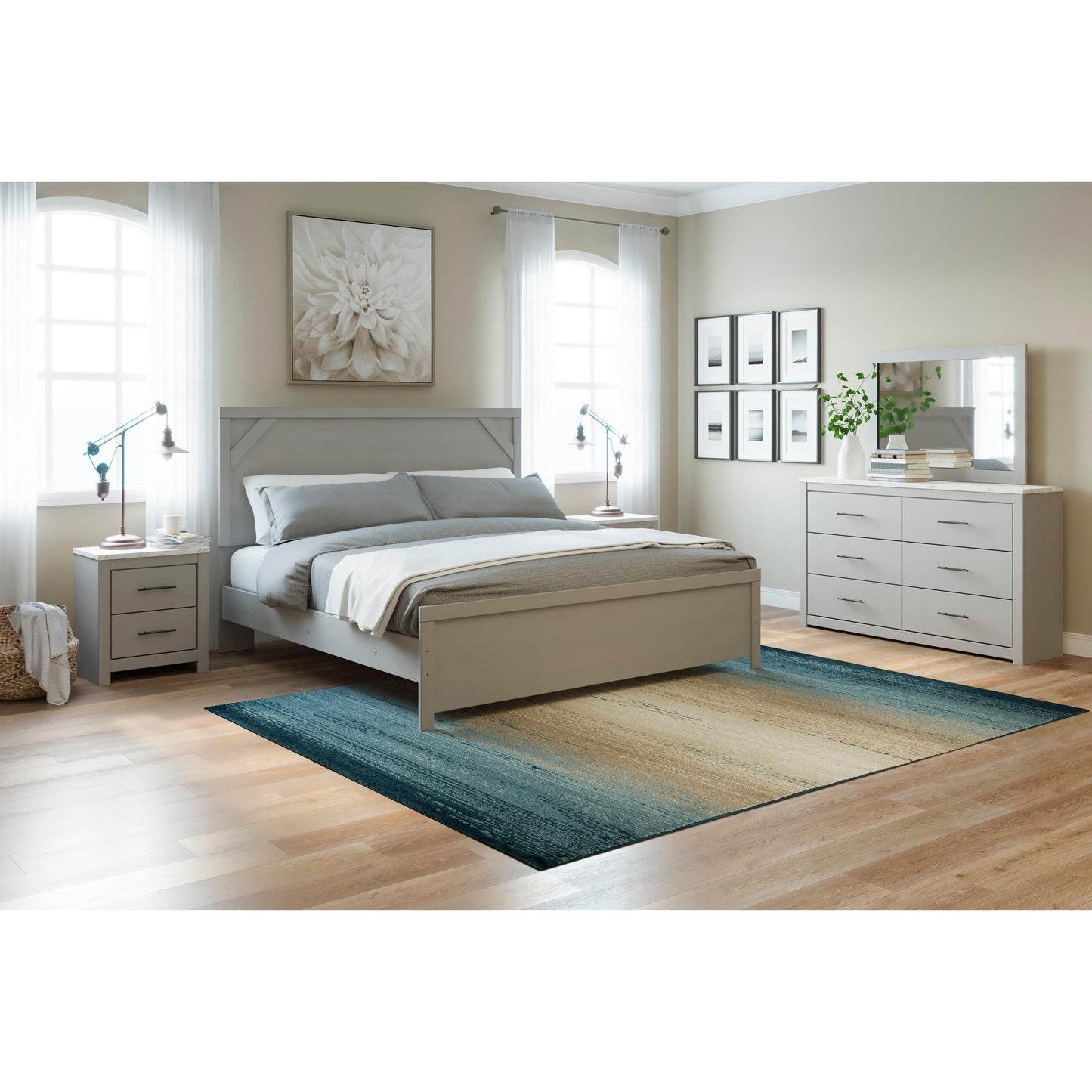 Signature Design by Ashley Cottonburg King Panel Bed B1192-72/B1192-97