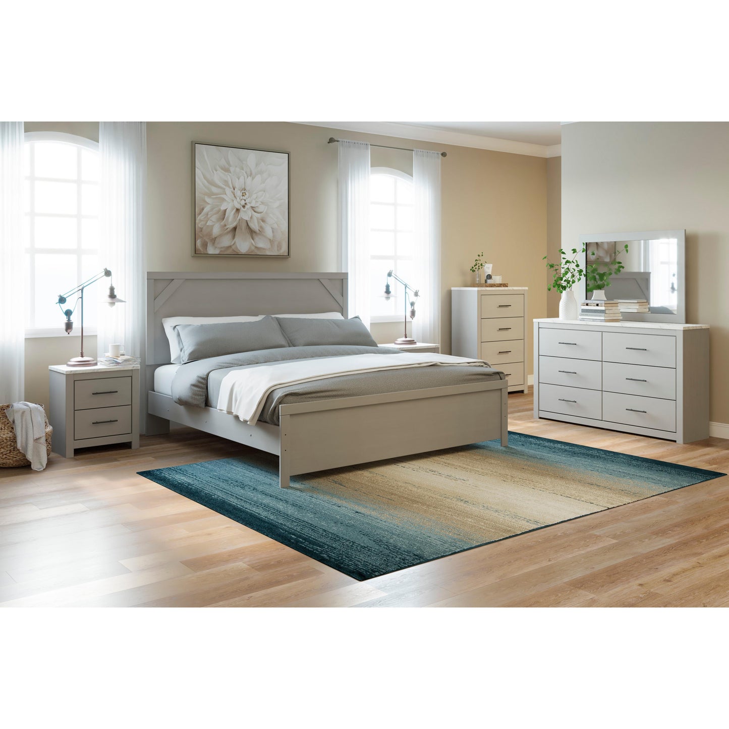 Signature Design by Ashley Cottonburg King Panel Bed B1192-72/B1192-97