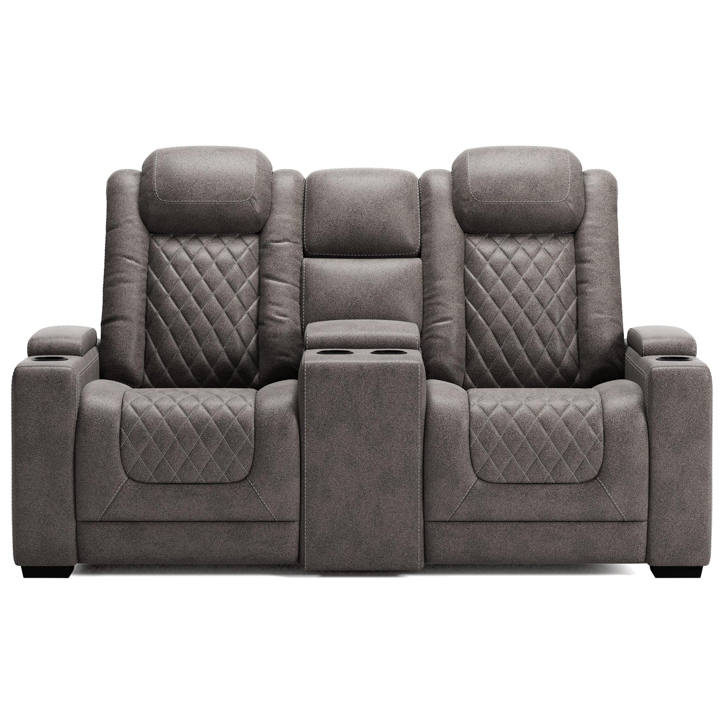 Signature Design by Ashley HyllMont Power Reclining Leather Look Loveseat 9300318