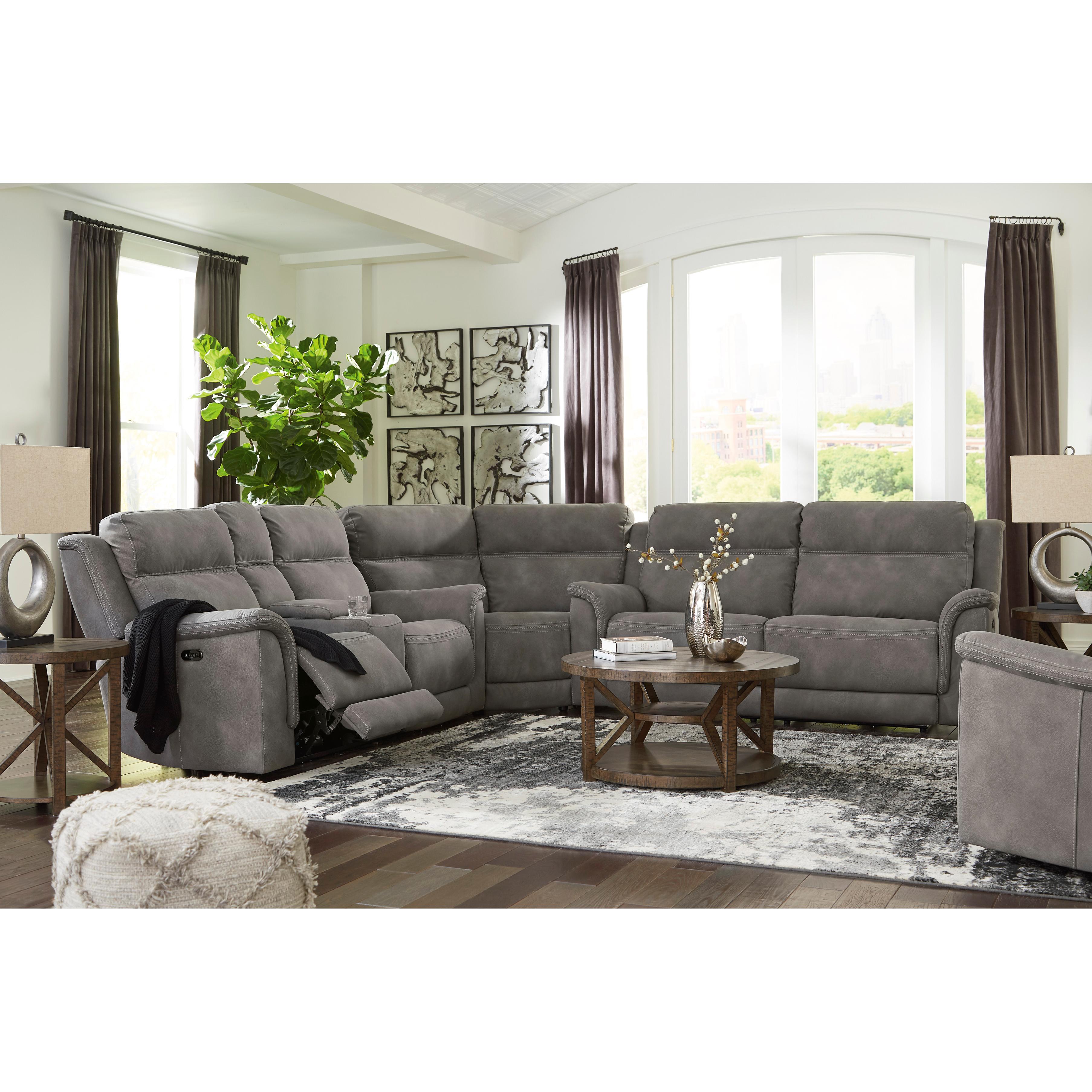 Signature Design by Ashley Next-Gen Durapella Power Reclining Fabric Loveseat 5930118