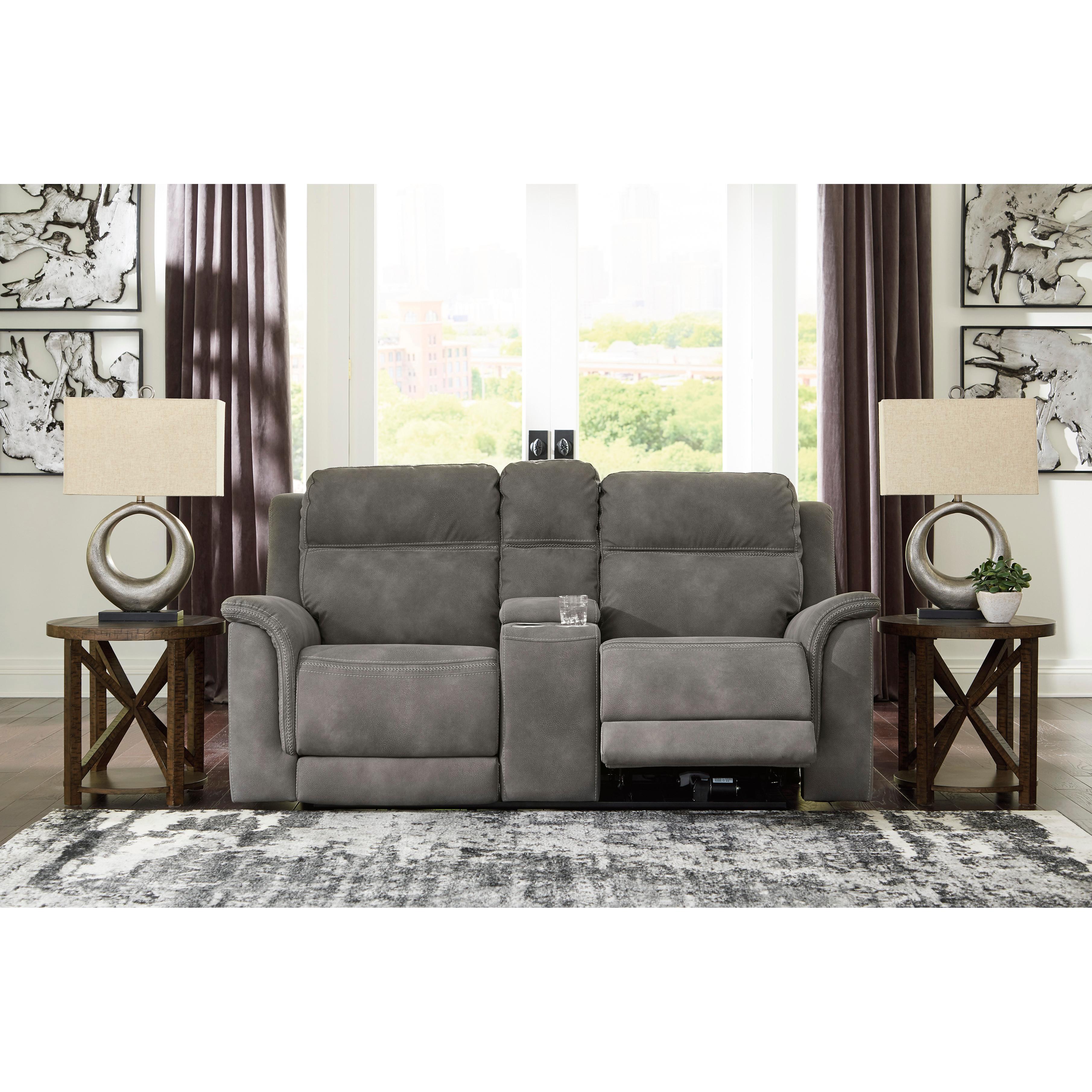 Signature Design by Ashley Next-Gen Durapella Power Reclining Fabric Loveseat 5930118