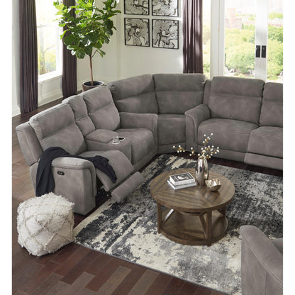 Signature Design by Ashley Next-Gen Durapella Power Reclining Fabric 3 pc Sectional 5930147/5930177/5930118