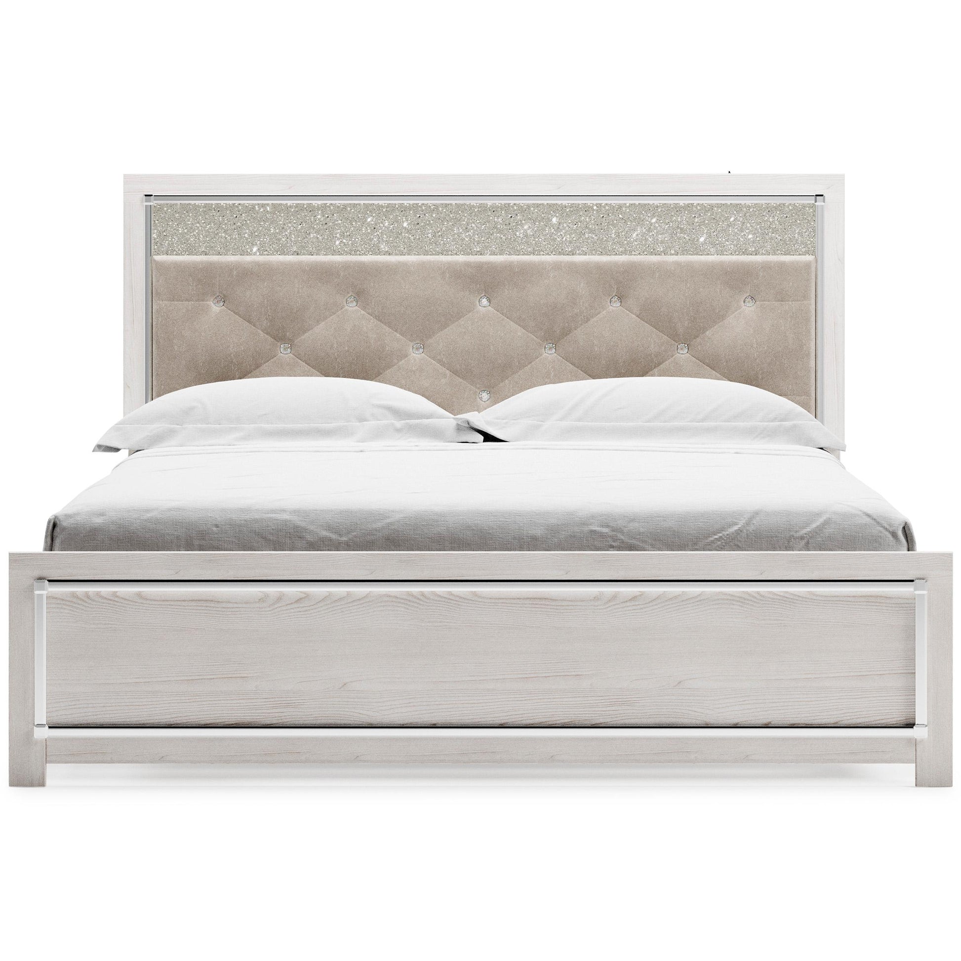 Signature Design by Ashley Altyra King Upholstered Panel Bed B2640-58/B2640-56/B2640-97