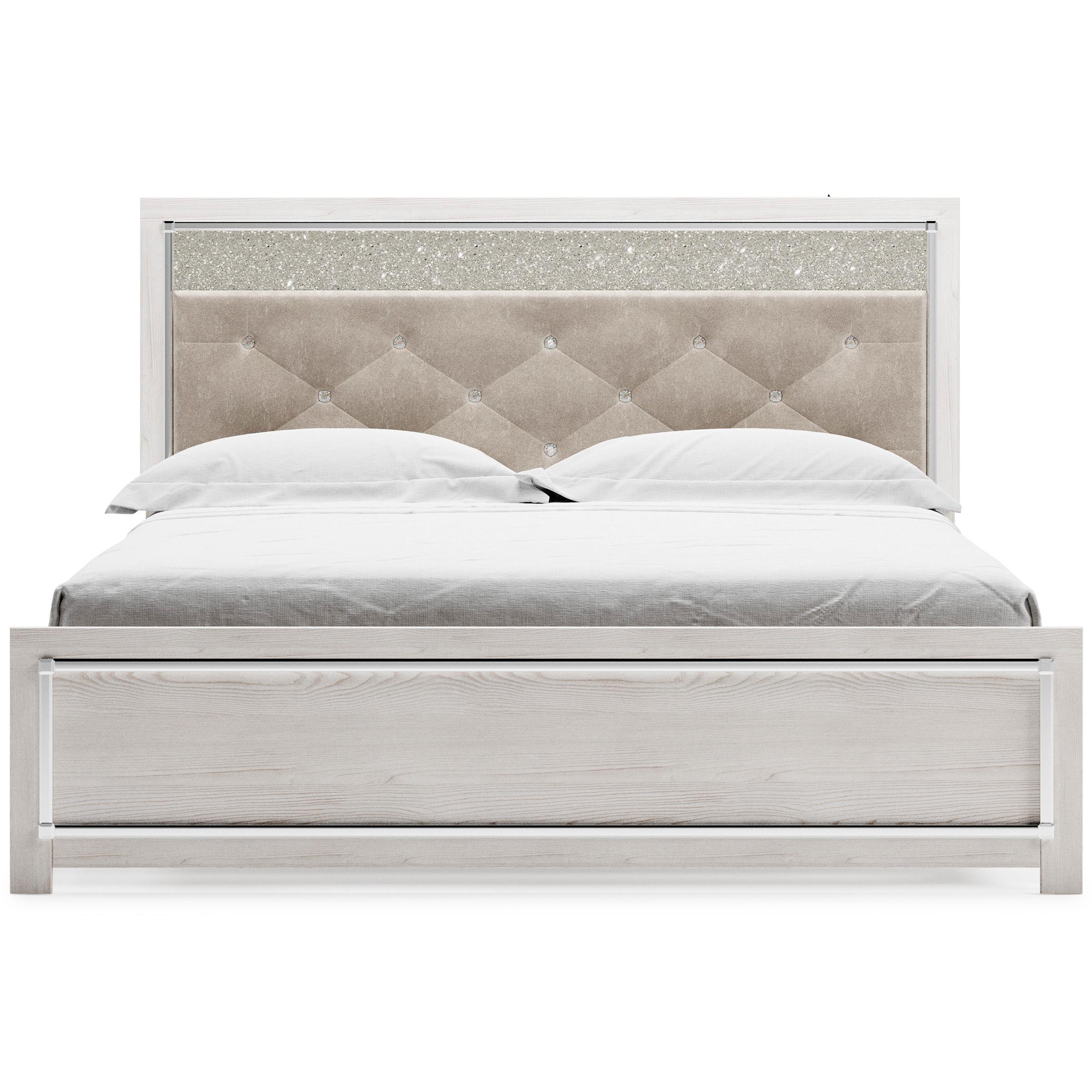 Signature Design by Ashley Altyra King Upholstered Panel Bed B2640-58/B2640-56/B2640-97