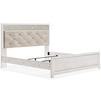 Signature Design by Ashley Altyra King Upholstered Panel Bed B2640-58/B2640-56/B2640-97