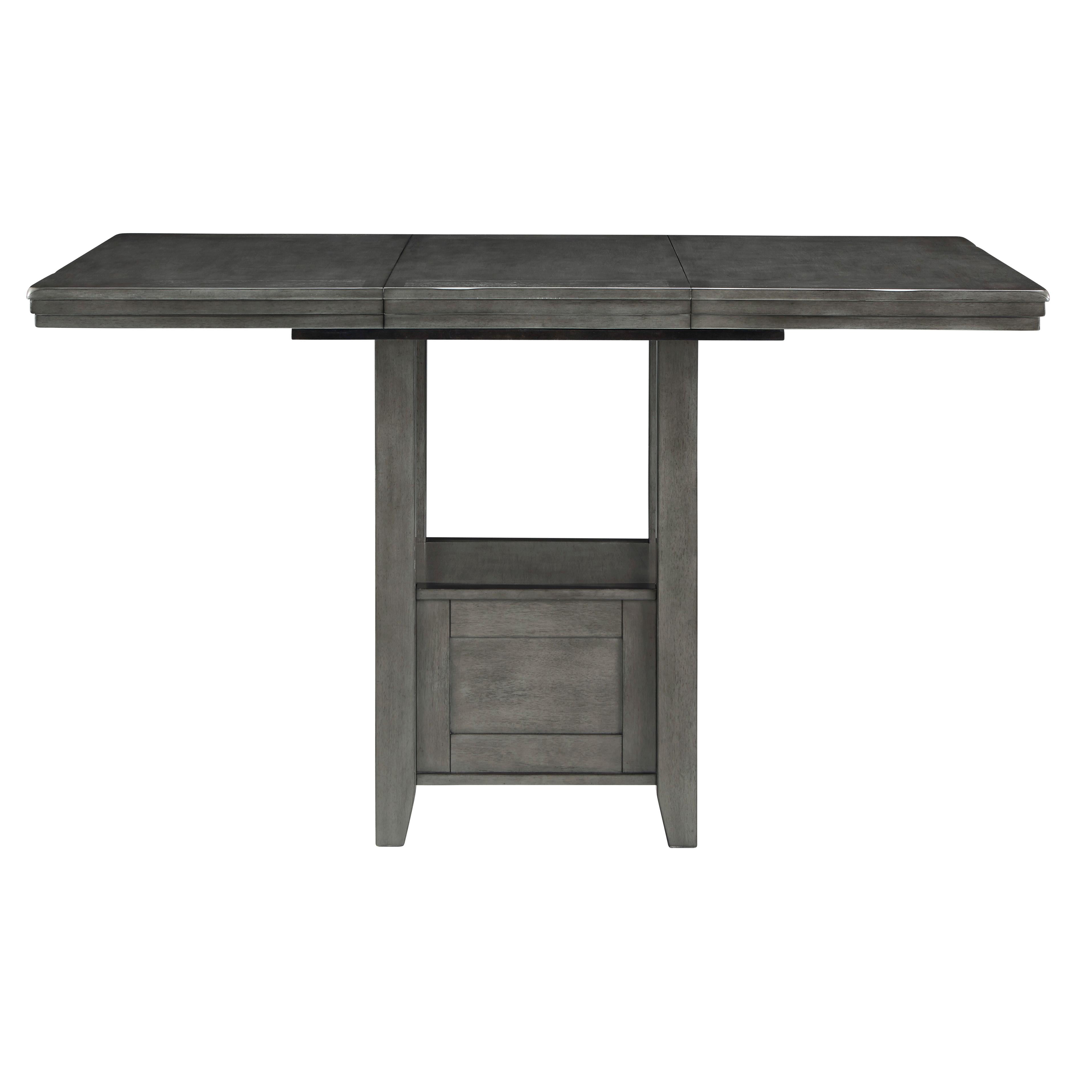 Signature Design by Ashley Hallanden Counter Height Dining Table with Pedestal Base D589-42