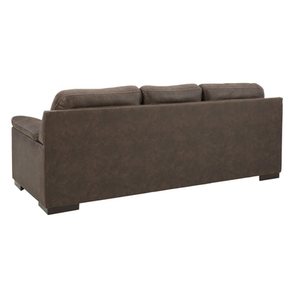 Signature Design by Ashley Maderla Stationary Leather Look Sofa 6200238