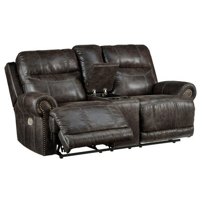 Signature Design by Ashley Grearview Power Reclining Leather Look Loveseat 6500518