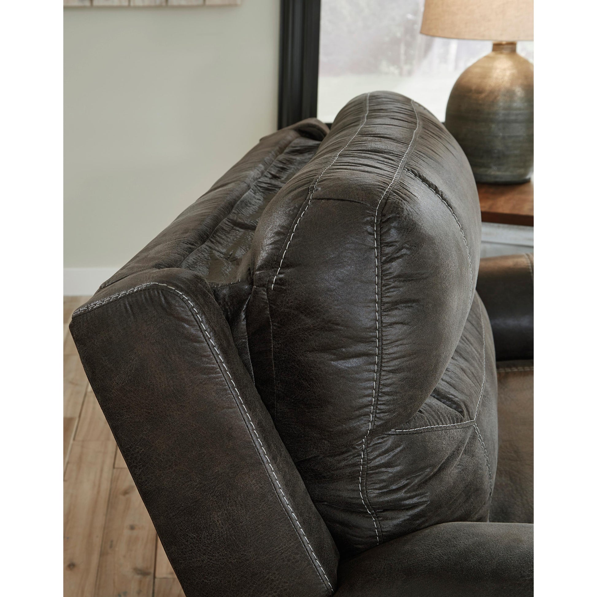 Signature Design by Ashley Grearview Power Reclining Leather Look Loveseat 6500518