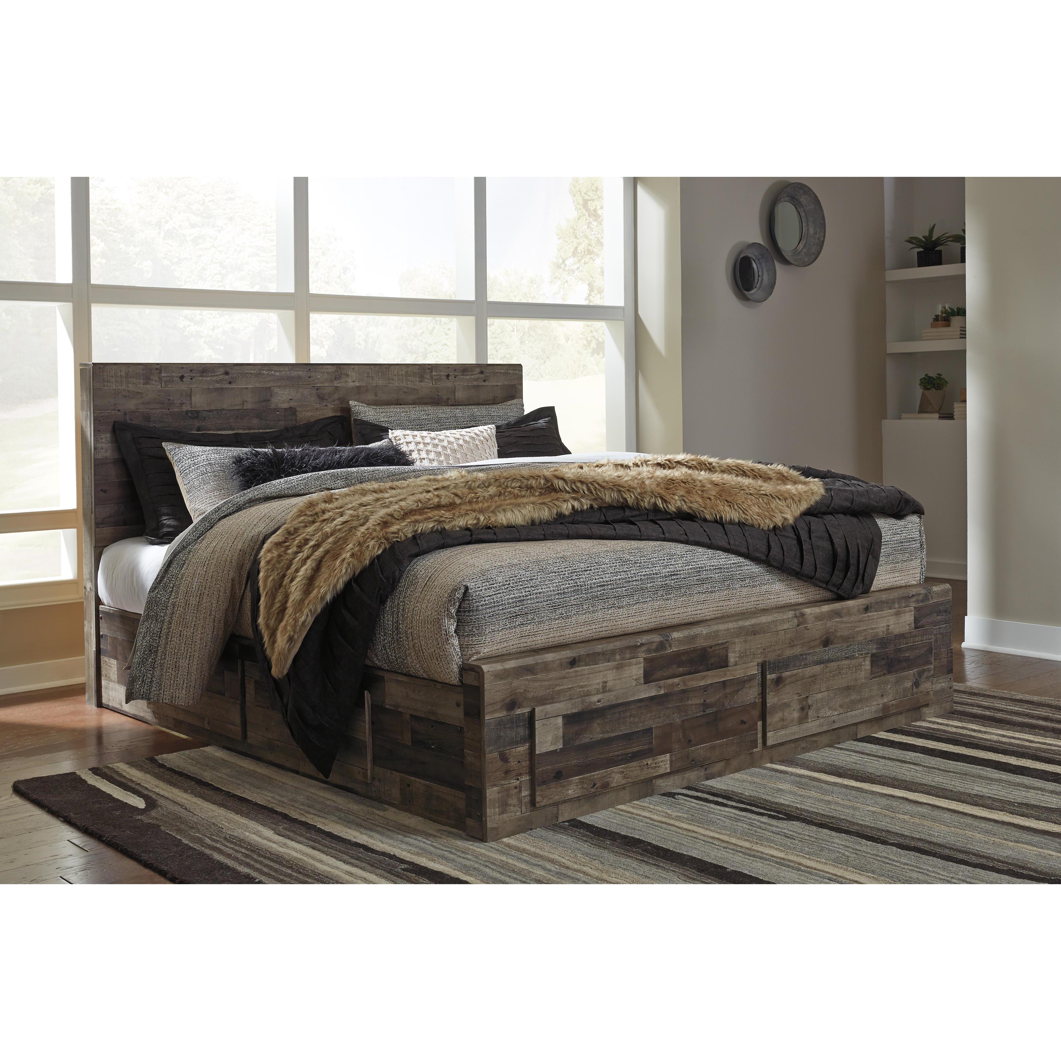 Benchcraft Derekson Queen Panel Bed with Storage B100-13/B200-57/B200-54S/B200-60/B200-95