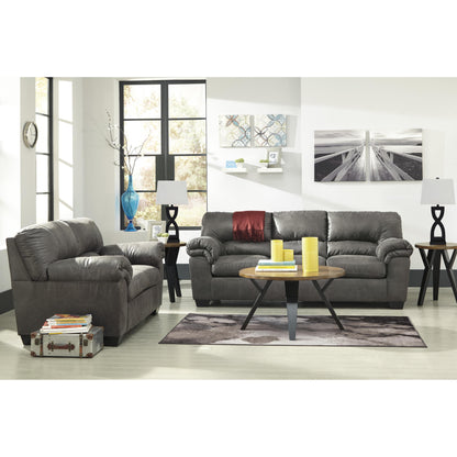 Signature Design by Ashley Bladen Stationary Leather Look Sofa 1202138