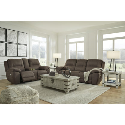 Signature Design by Ashley Next-Gen Gaucho Power Reclining Leather Look Sofa 5420487