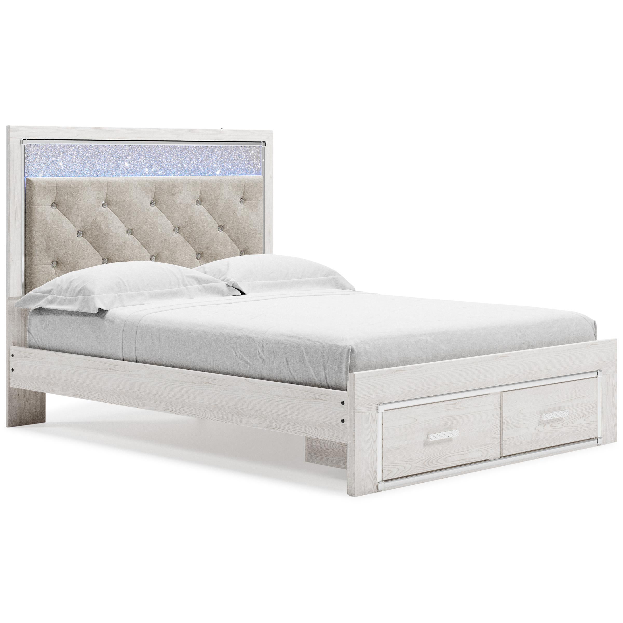 Signature Design by Ashley Altyra Queen Upholstered Panel Bed with Storage B2640-57/B2640-54S/B2640-95/B100-13