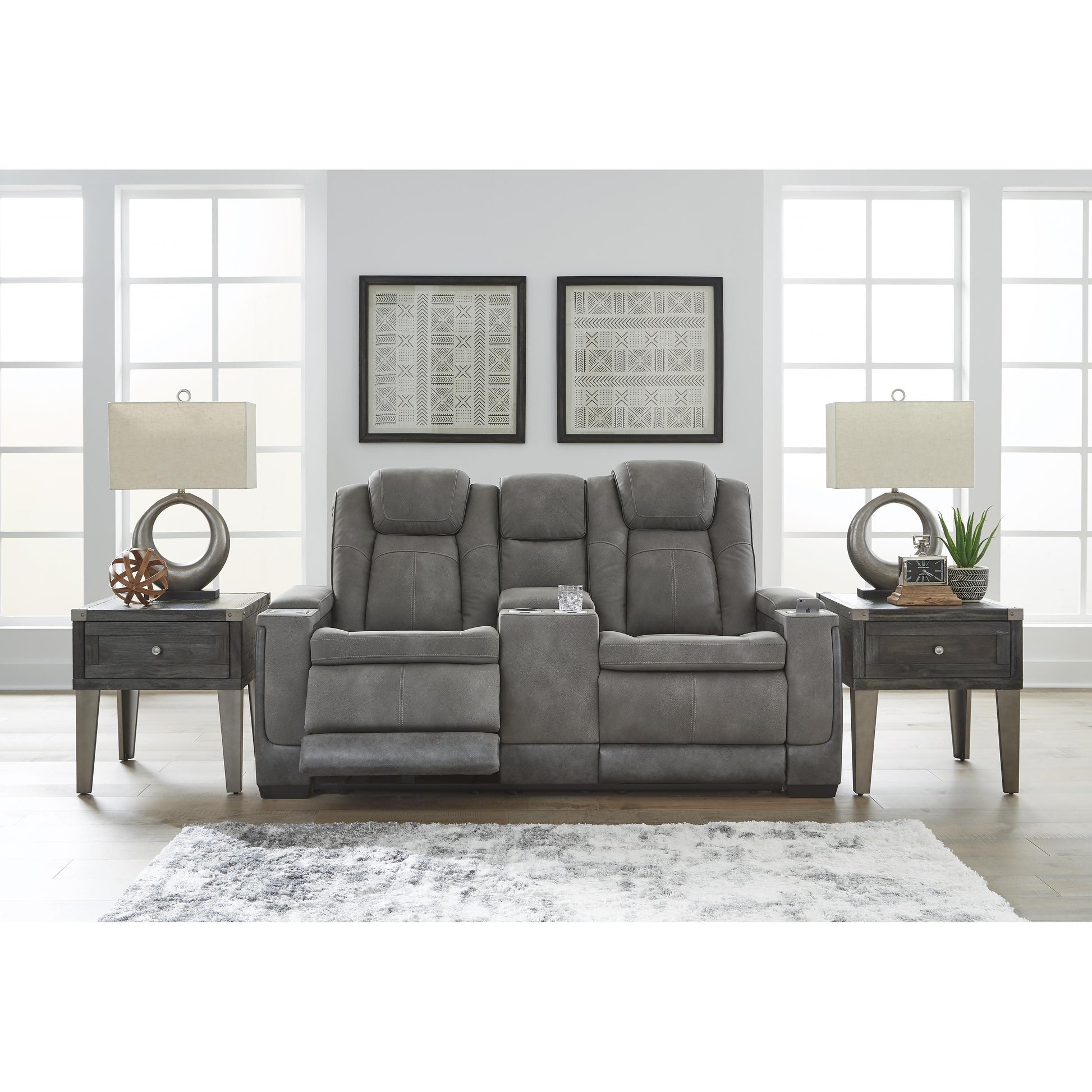 Signature Design by Ashley Next-Gen DuraPella Power Reclining Leather Look Loveseat 2200418