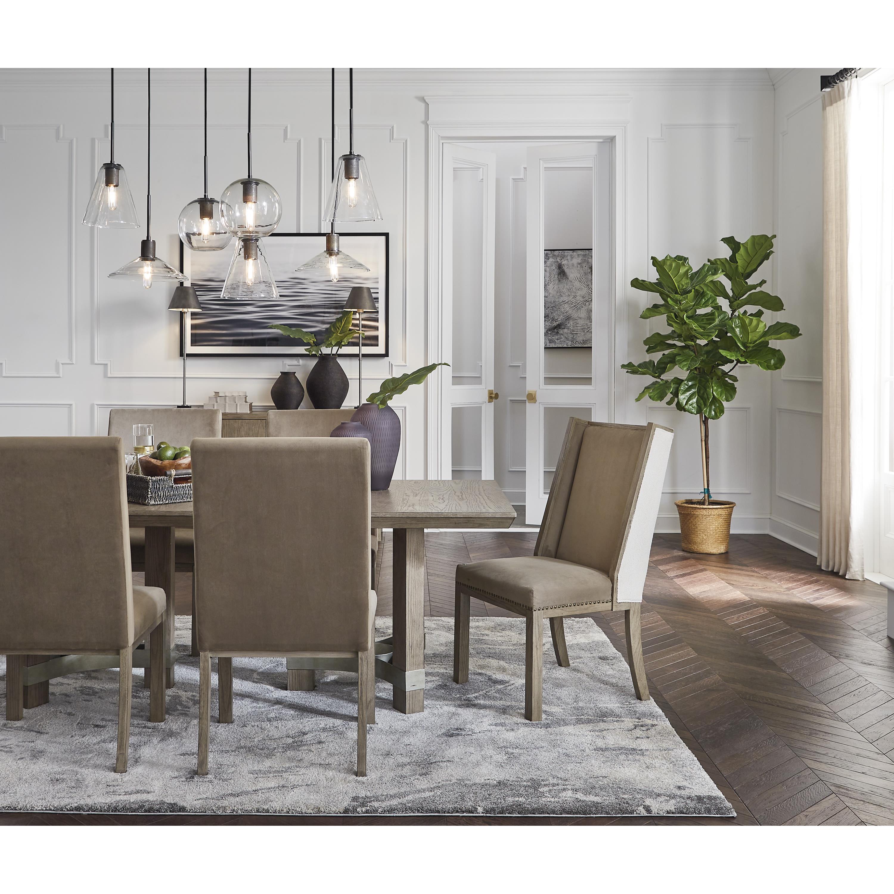 Signature Design by Ashley Chrestner Dining Table with Pedestal Base D983-25