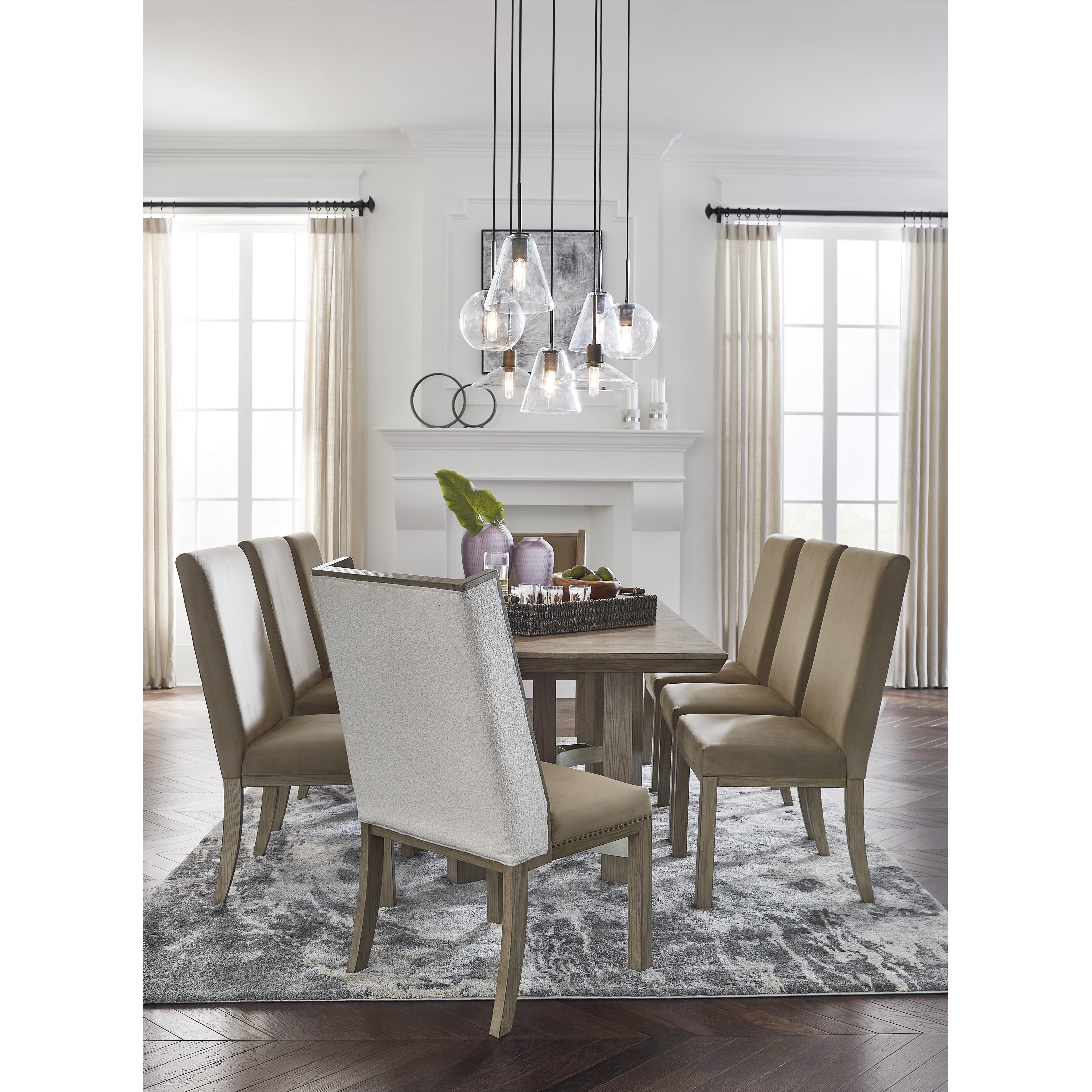 Signature Design by Ashley Chrestner Dining Table with Pedestal Base D983-25