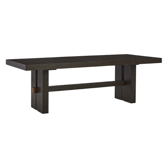 Signature Design by Ashley Burkhaus Dining Table with Trestle Base D984-45