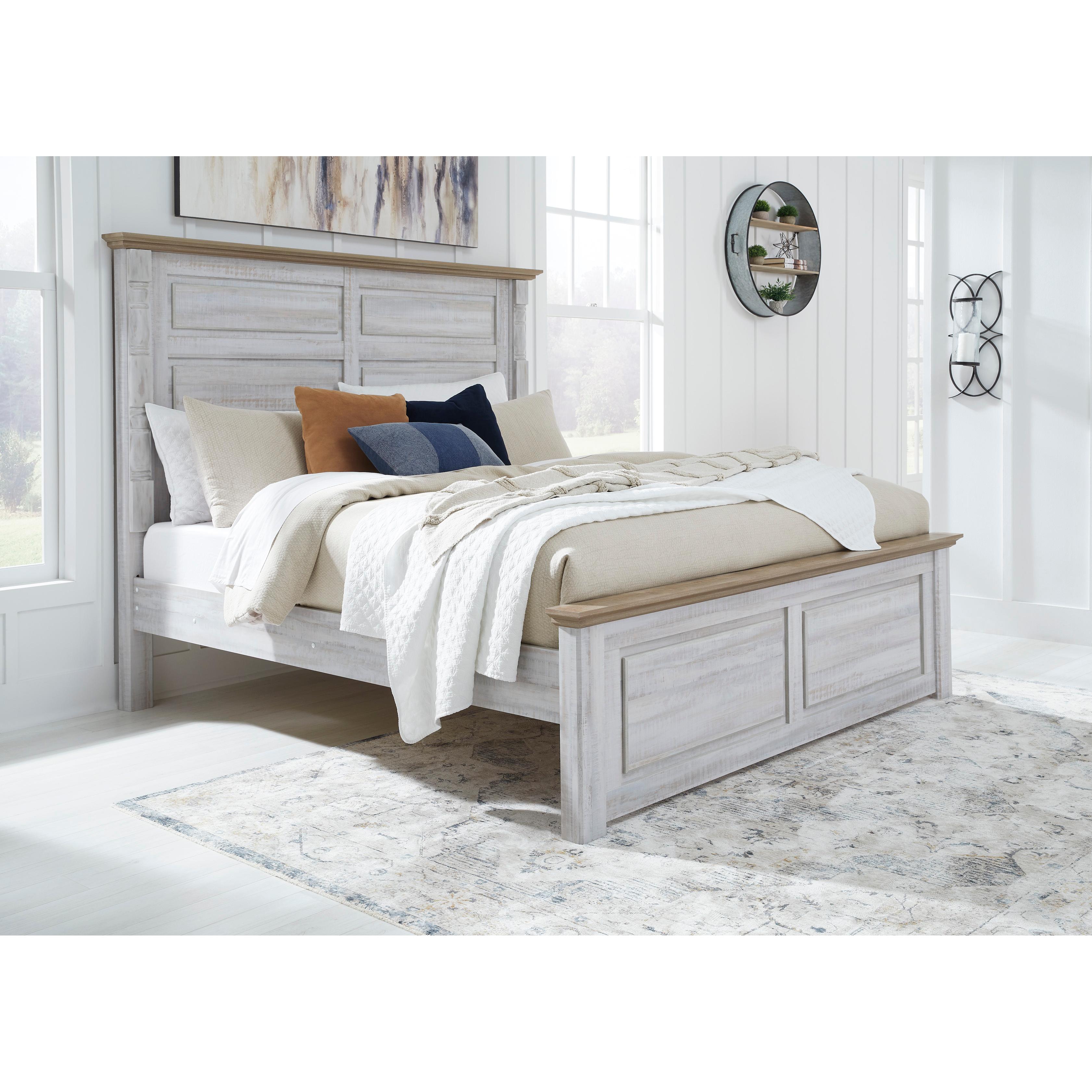 Signature Design by Ashley Haven Bay King Panel Bed B1512-58/B1512-56/B1512-99/B1512-61