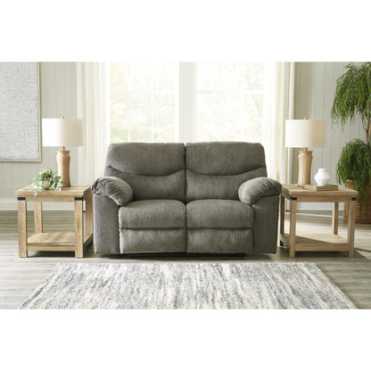 Signature Design by Ashley Alphons Reclining Fabric Loveseat 2820186