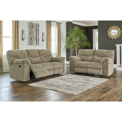 Signature Design by Ashley Alphons Reclining Fabric Loveseat 2820286