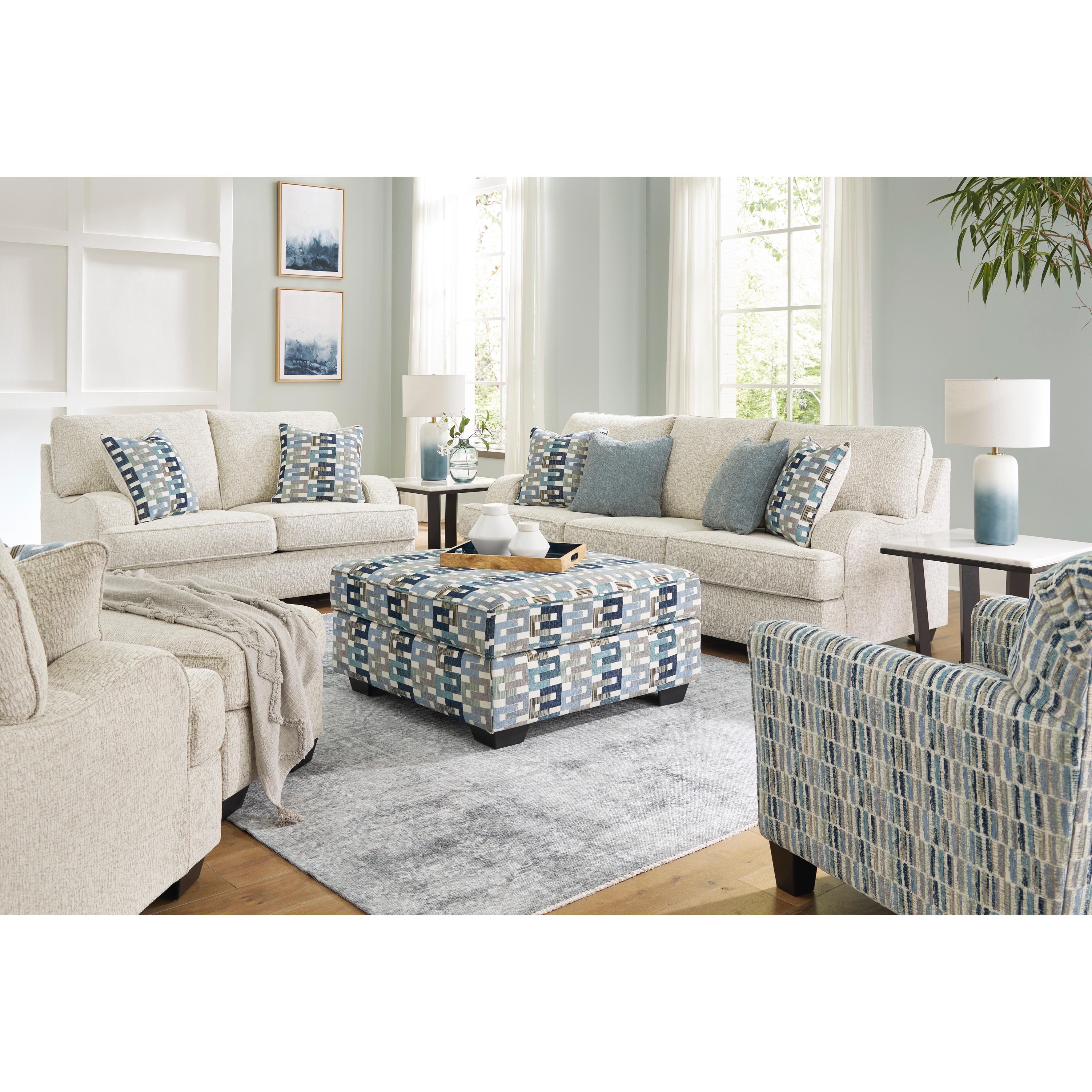 Signature Design by Ashley Valerano Stationary Fabric Sofa 3340438