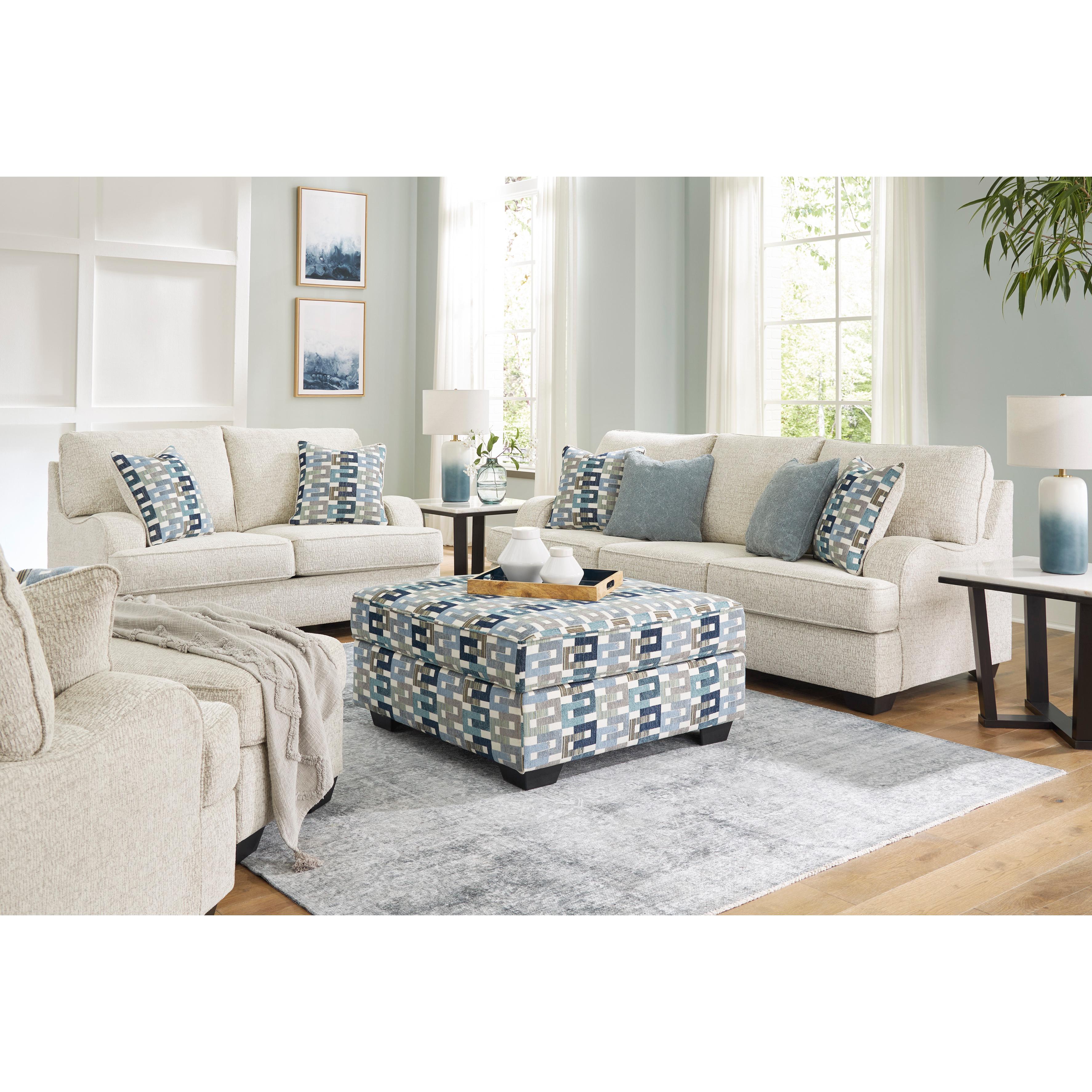 Signature Design by Ashley Valerano Stationary Fabric Sofa 3340438