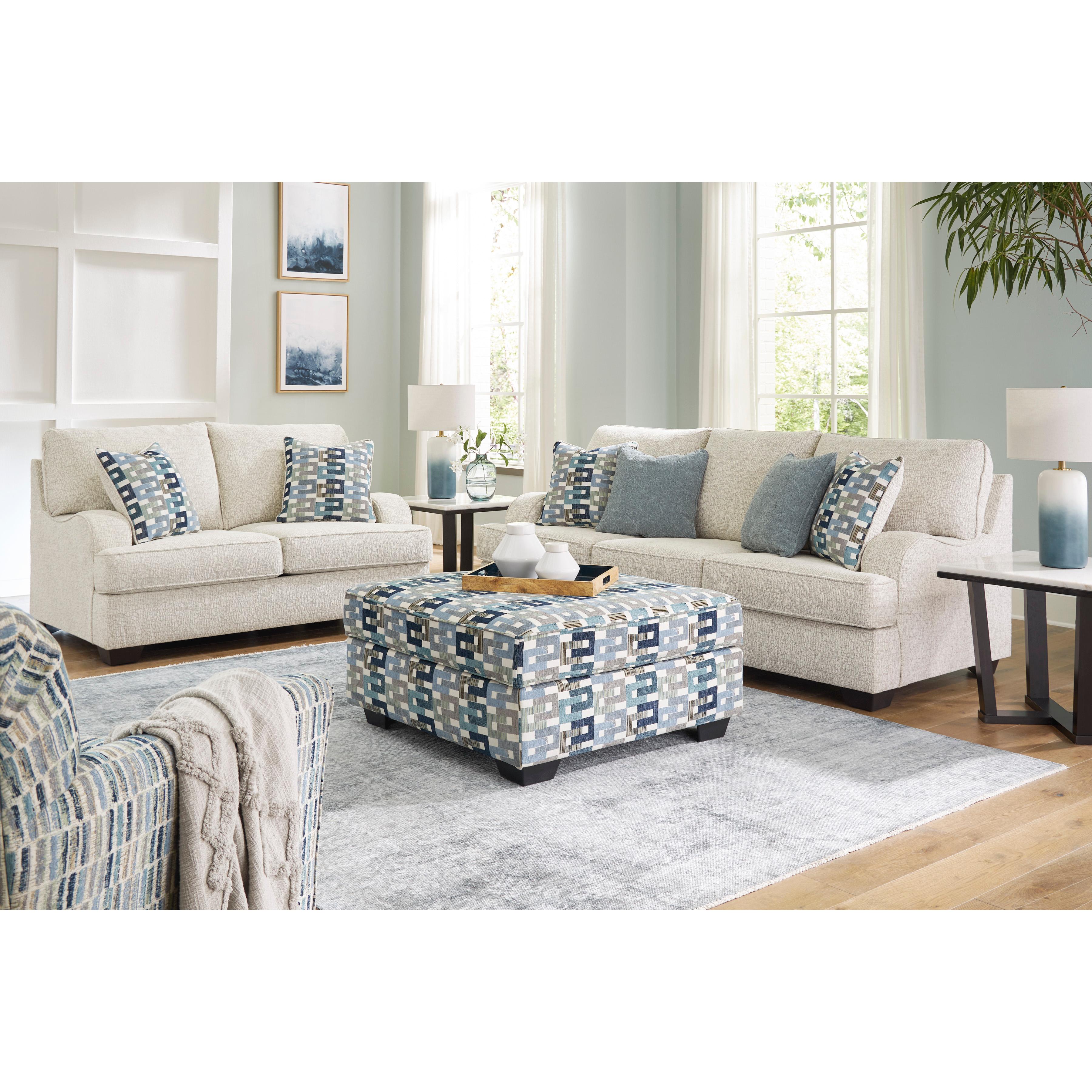 Signature Design by Ashley Valerano Stationary Fabric Sofa 3340438