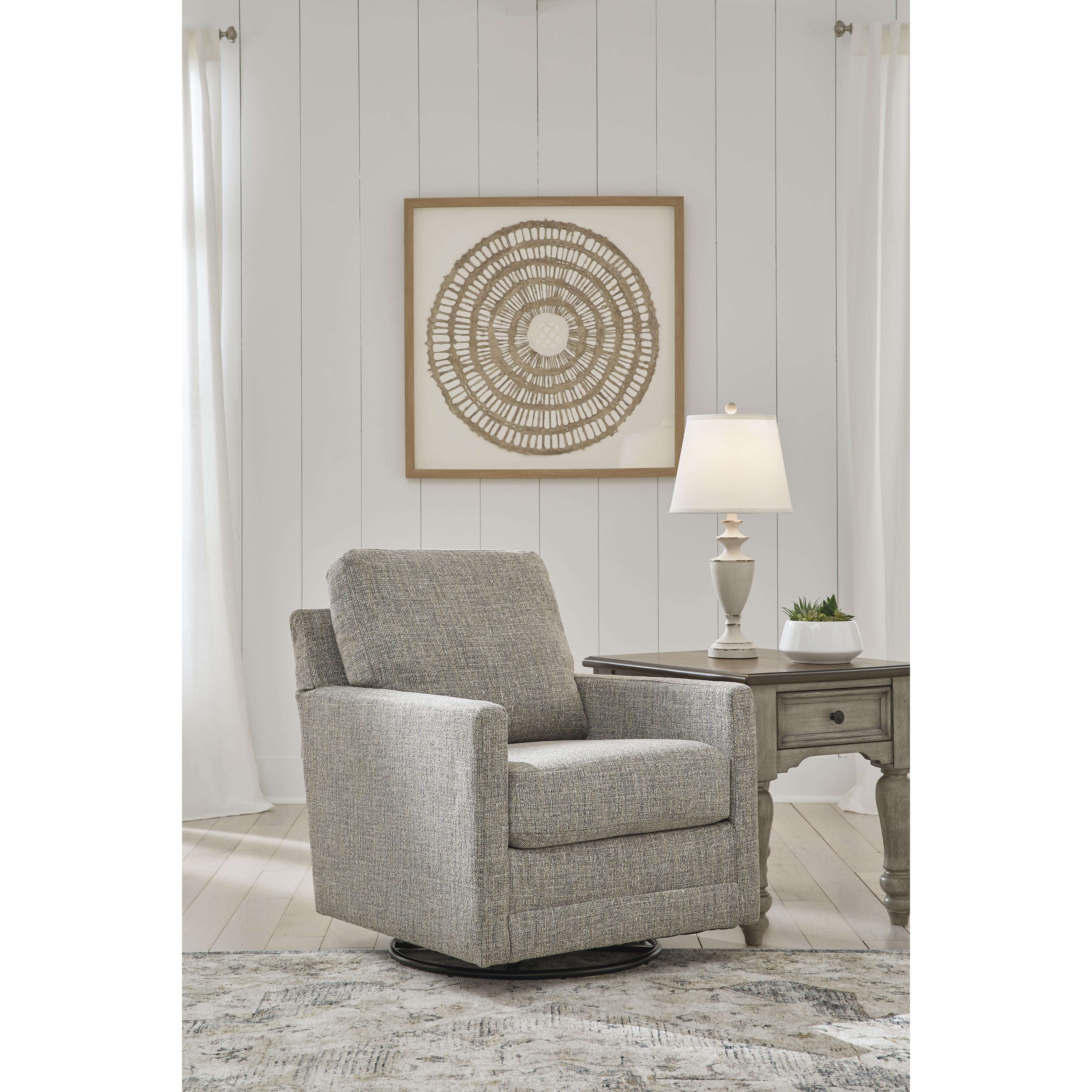 Ashley Bralynn Swivel Glider Fabric Accent Chair 3510342