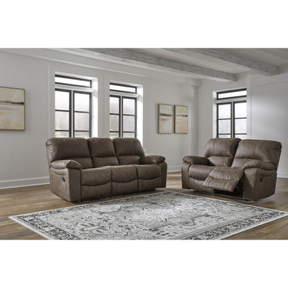 Signature Design by Ashley Kilmartin Reclining Leather Look Loveseat 4240486